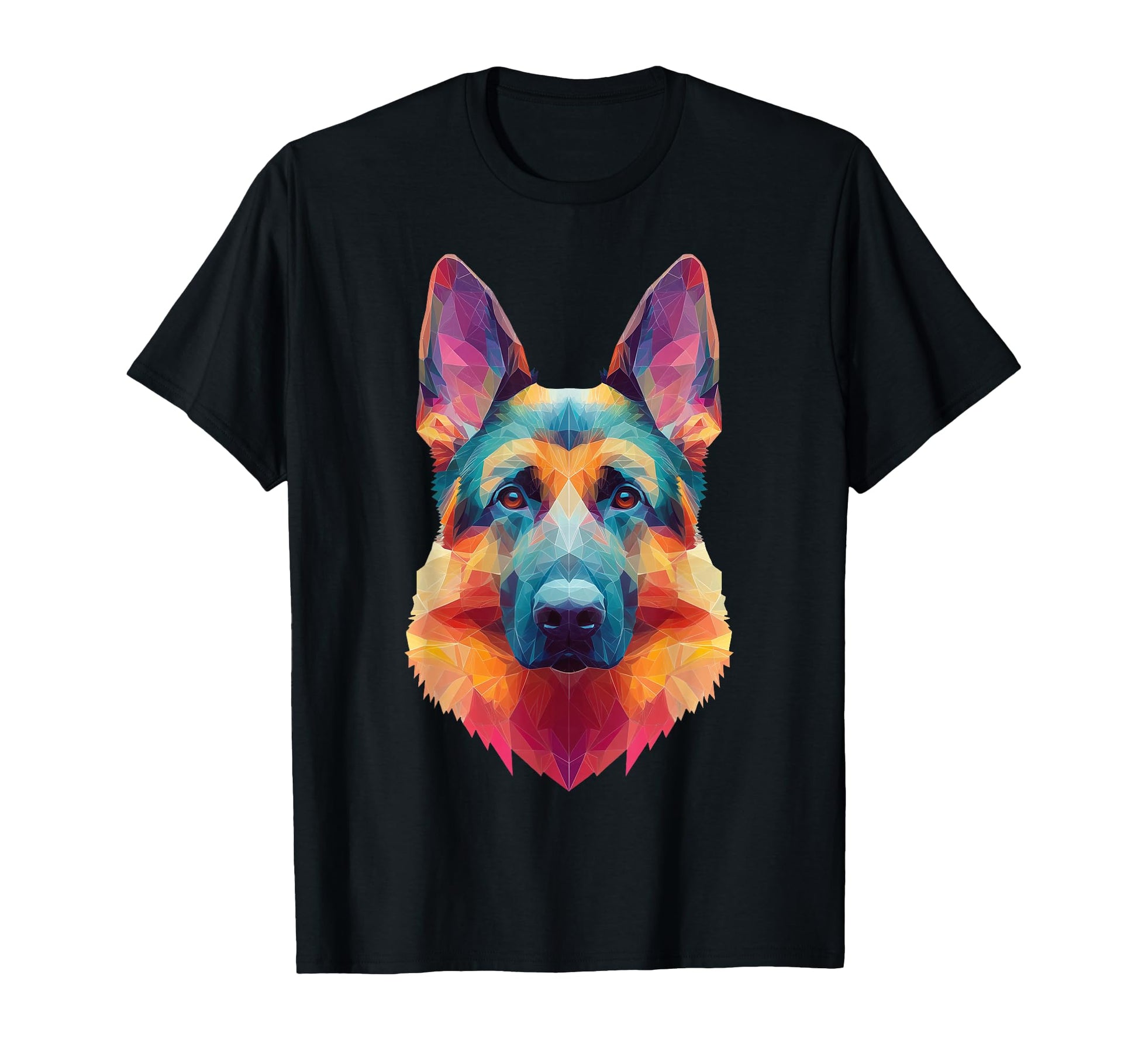 German Shepherd Dog T-Shirt - Custom Art Print Men Women - T-Shirt, Sweatshirt, Hoodie