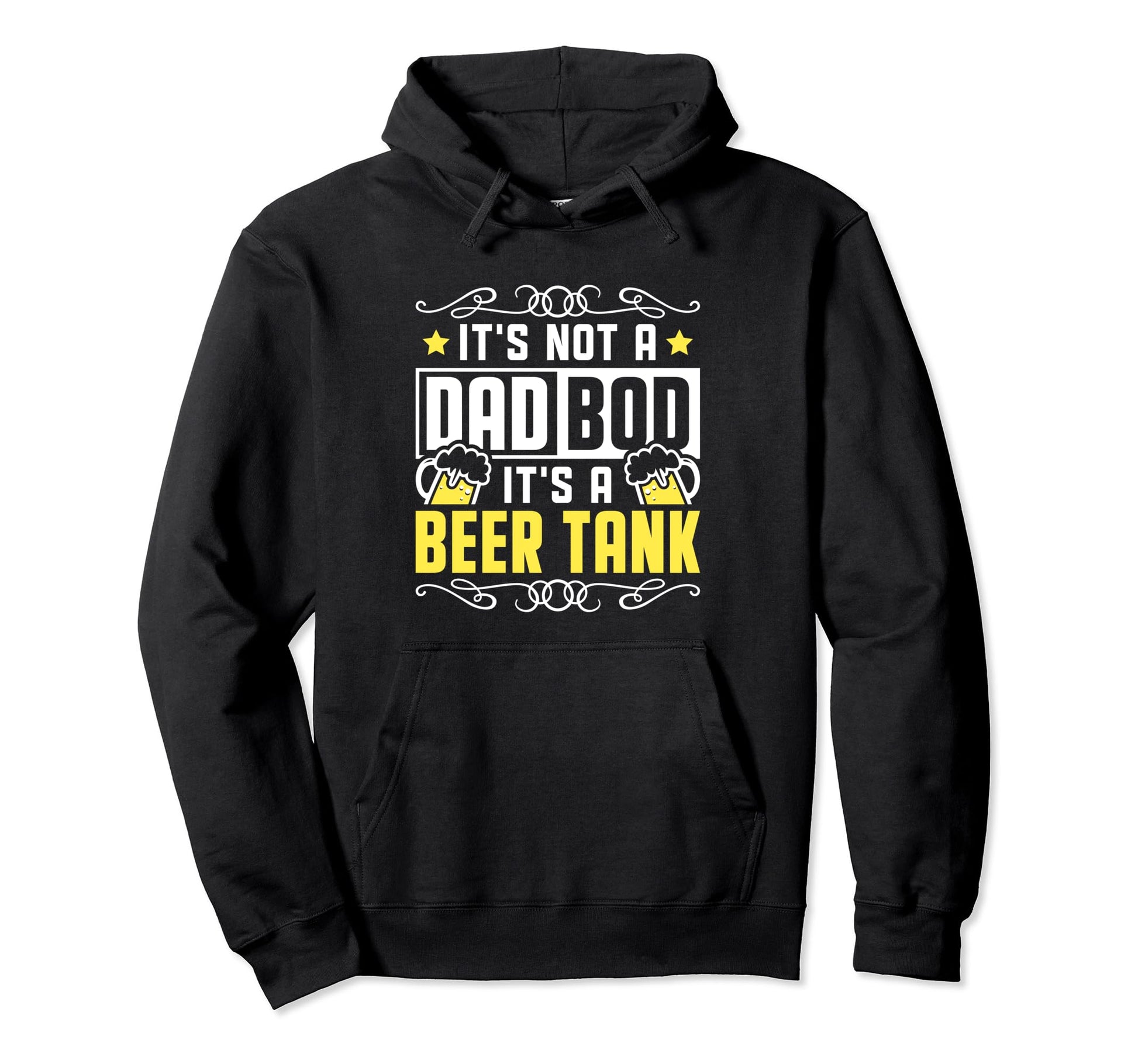 Dad Bod Beer Drinker Dad Jokes Father Hoodie - Casual Everyday Wear Unisex - T-Shirt, Sweatshirt, Hoodie