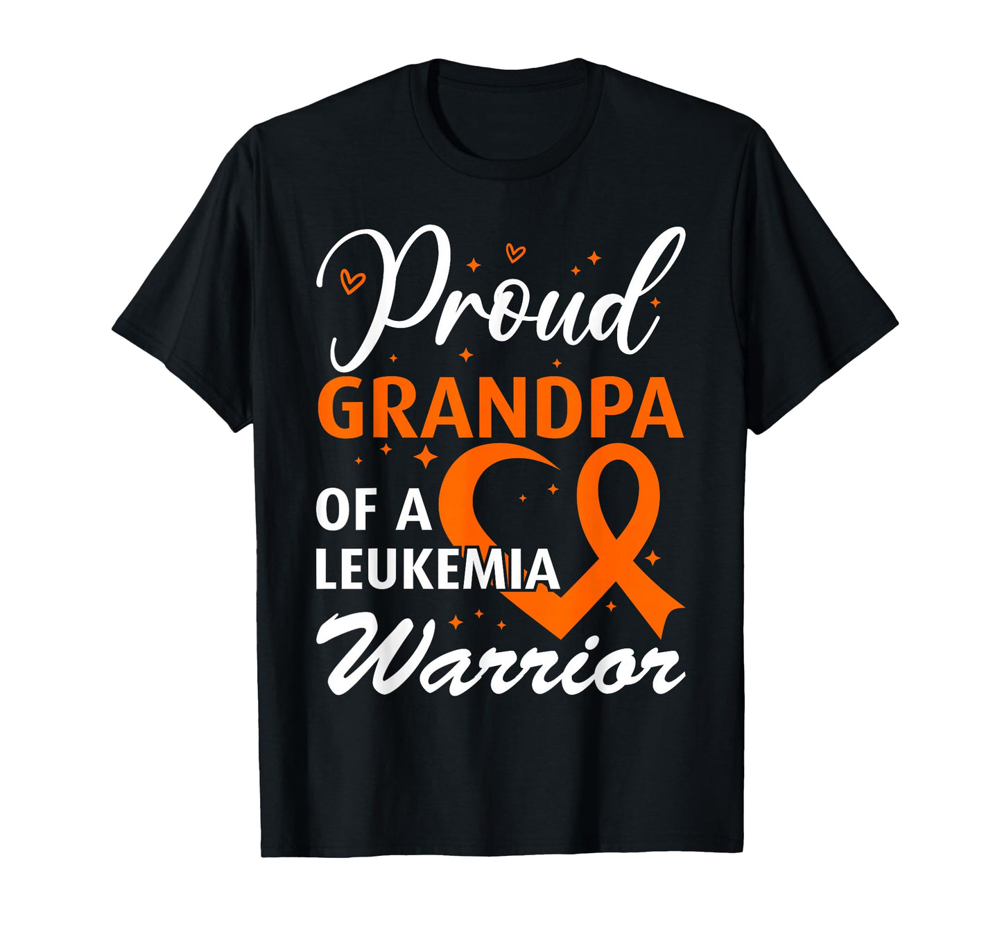Leukemia Awareness Proud Grandpa T-Shirt - Trendy Graphic for Adults - T-Shirt, Sweatshirt, Hoodie