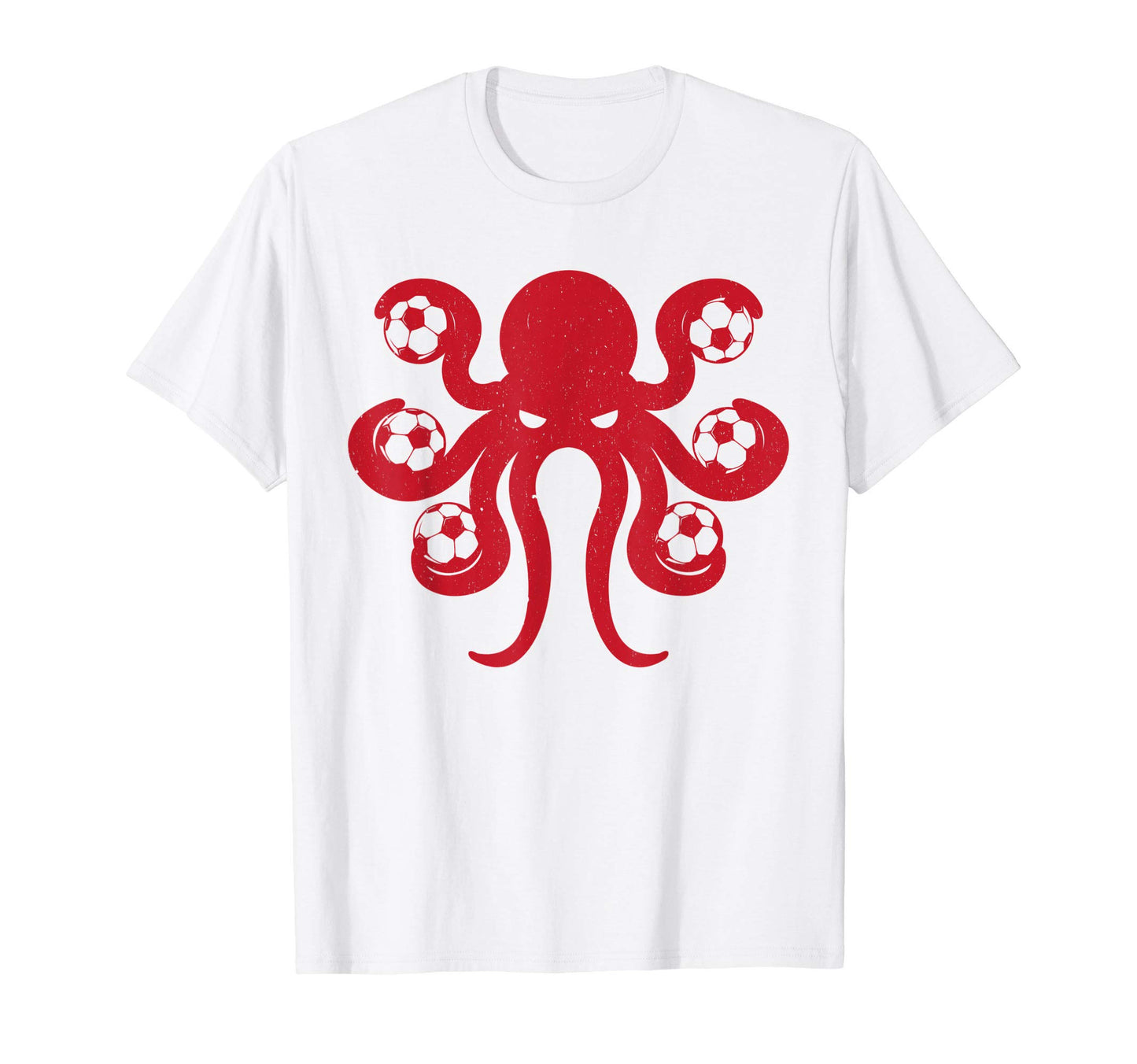 Octopus And Soccer Ball Gift Soccer T-Shirt - Graphic Print for Adults - T-Shirt, Sweatshirt, Hoodie