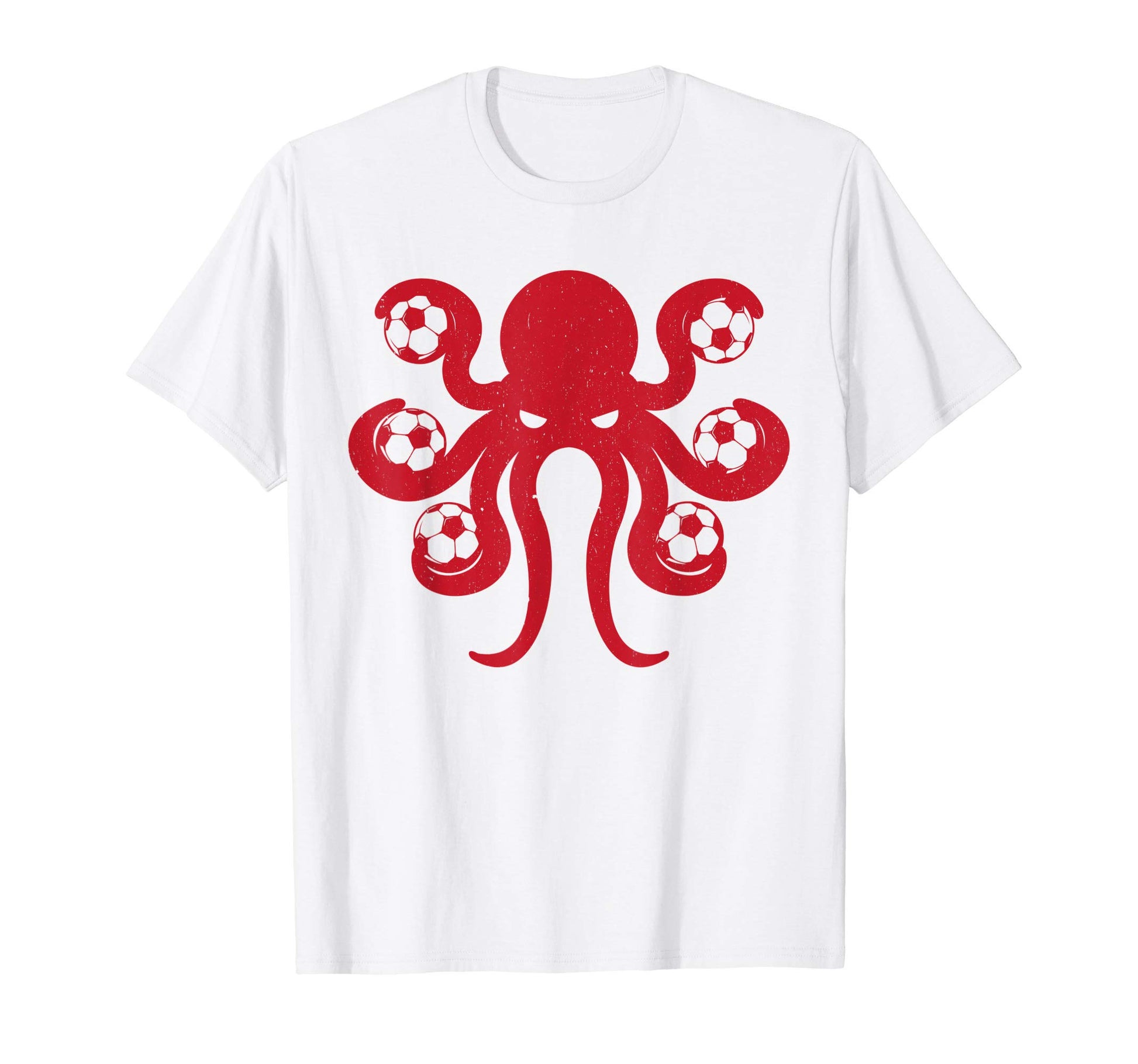 Octopus And Soccer Ball Gift Soccer T-Shirt - Graphic Print for Adults - T-Shirt, Sweatshirt, Hoodie