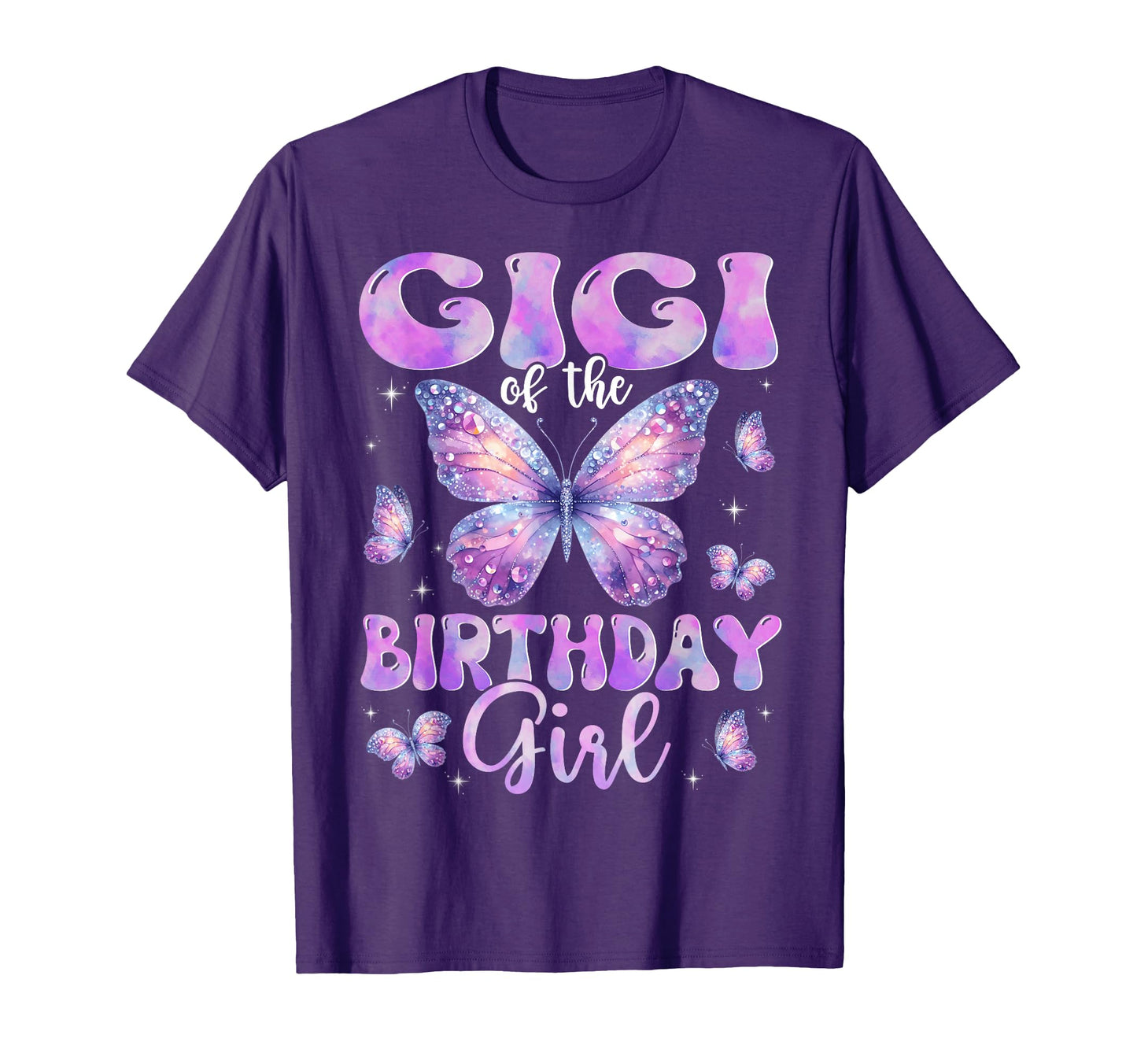 Gigi Birthday Butterfly Family Matching T-Shirt - Unique Graphic for Adults - T-Shirt, Sweatshirt, Hoodie
