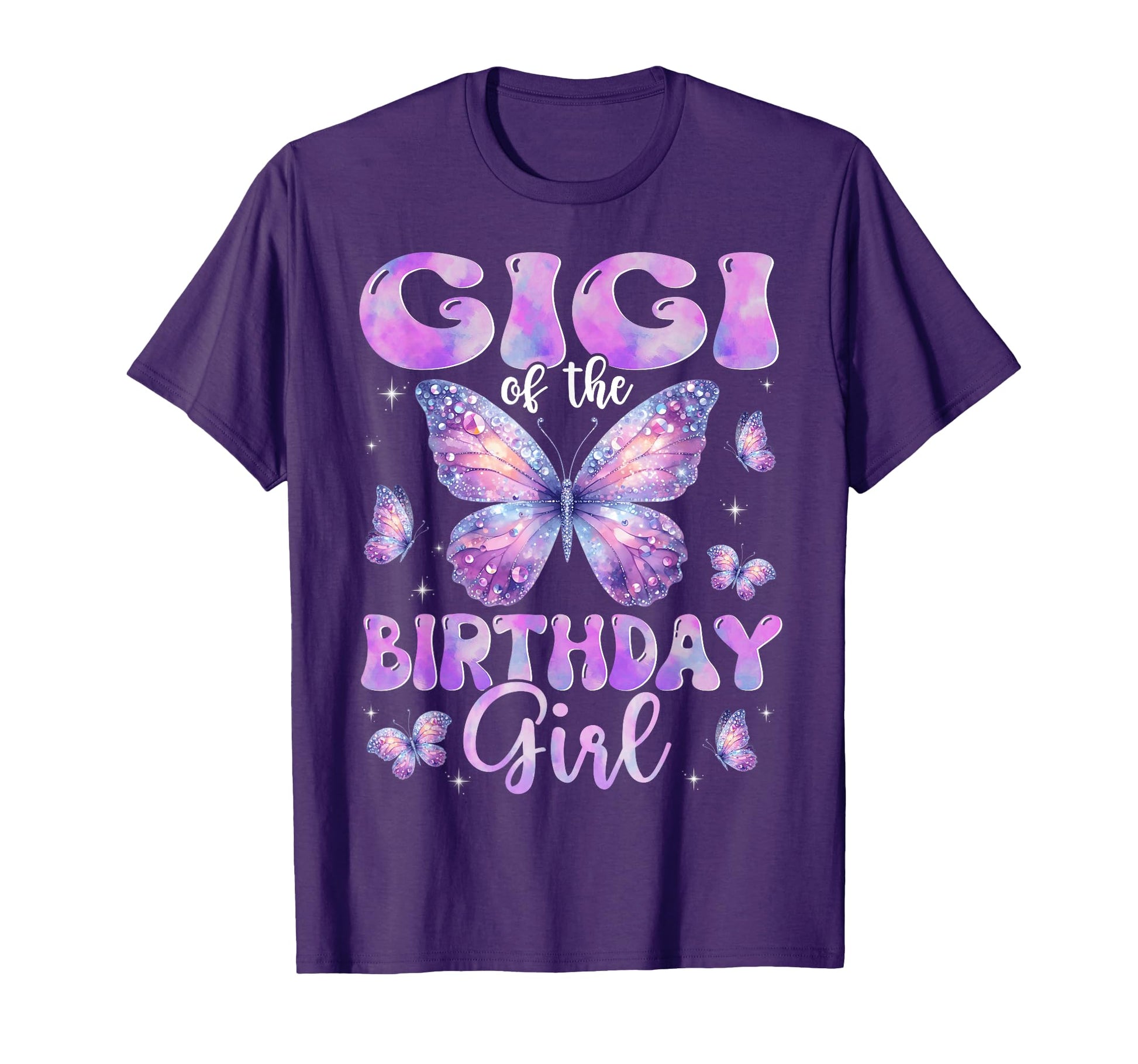 Gigi Birthday Butterfly Family Matching T-Shirt - Unique Graphic for Adults - T-Shirt, Sweatshirt, Hoodie