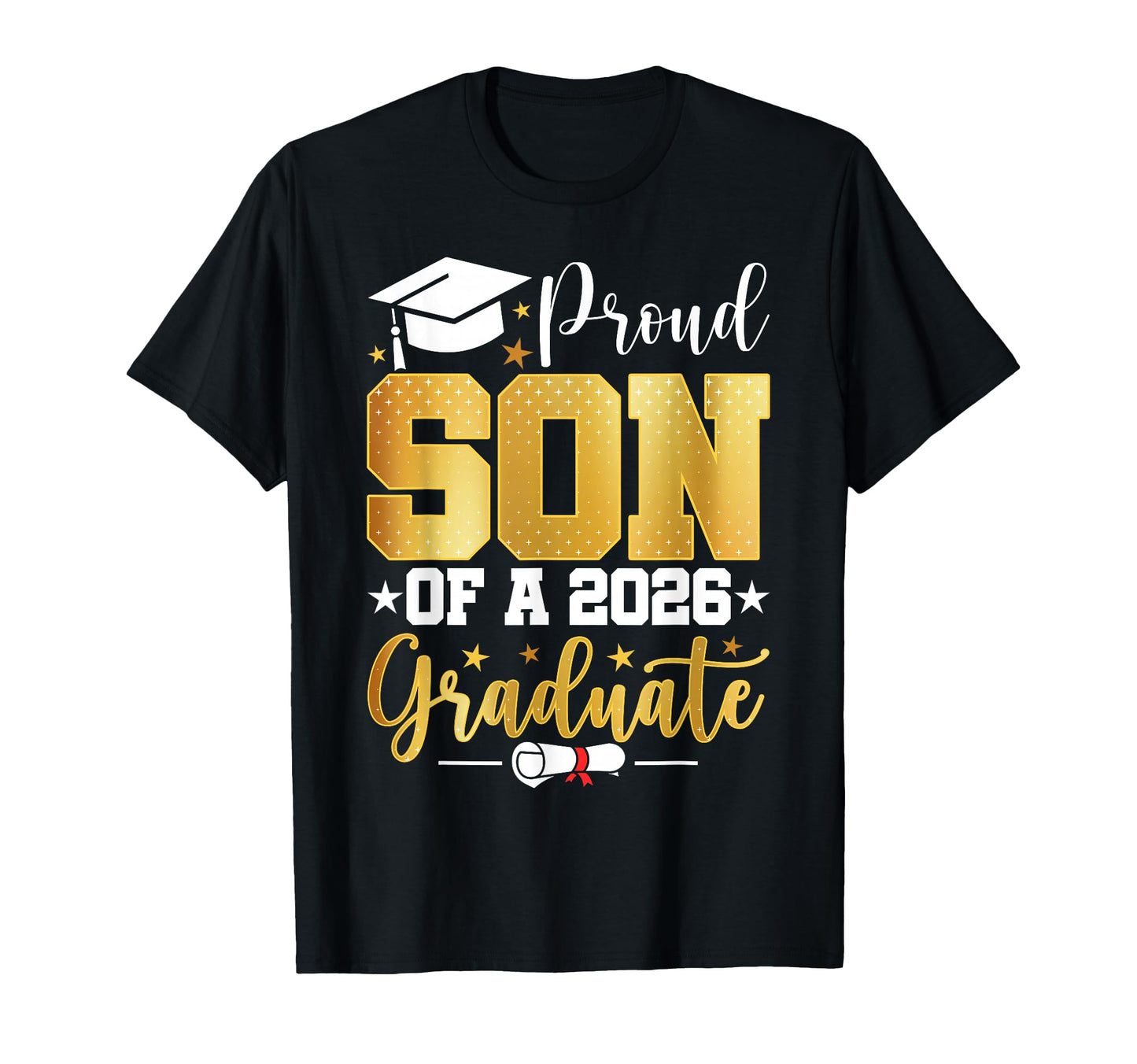 Proud Son 2026 Graduate Family Matching T-Shirt - Graphic Print for Adults - T-Shirt, Sweatshirt, Hoodie