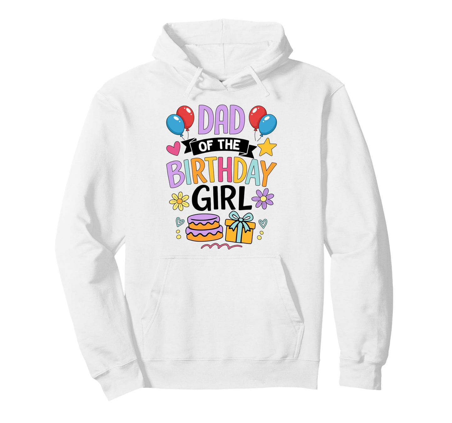 Dad Birthday Party Celebration Hoodie - Novelty Apparel Men Women - T-Shirt, Sweatshirt, Hoodie