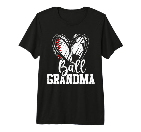 Ball Grandma Baseball Soccer Grandma T-Shirt - Aesthetic Graphic Men Women - T-Shirt, Sweatshirt, Hoodie