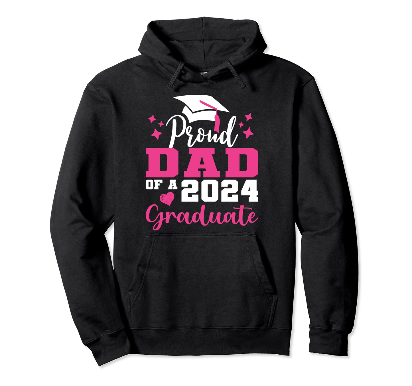 Super Proud Dad 2024 Graduate Awesome Hoodie - Graphic Print Men Women - T-Shirt, Sweatshirt, Hoodie