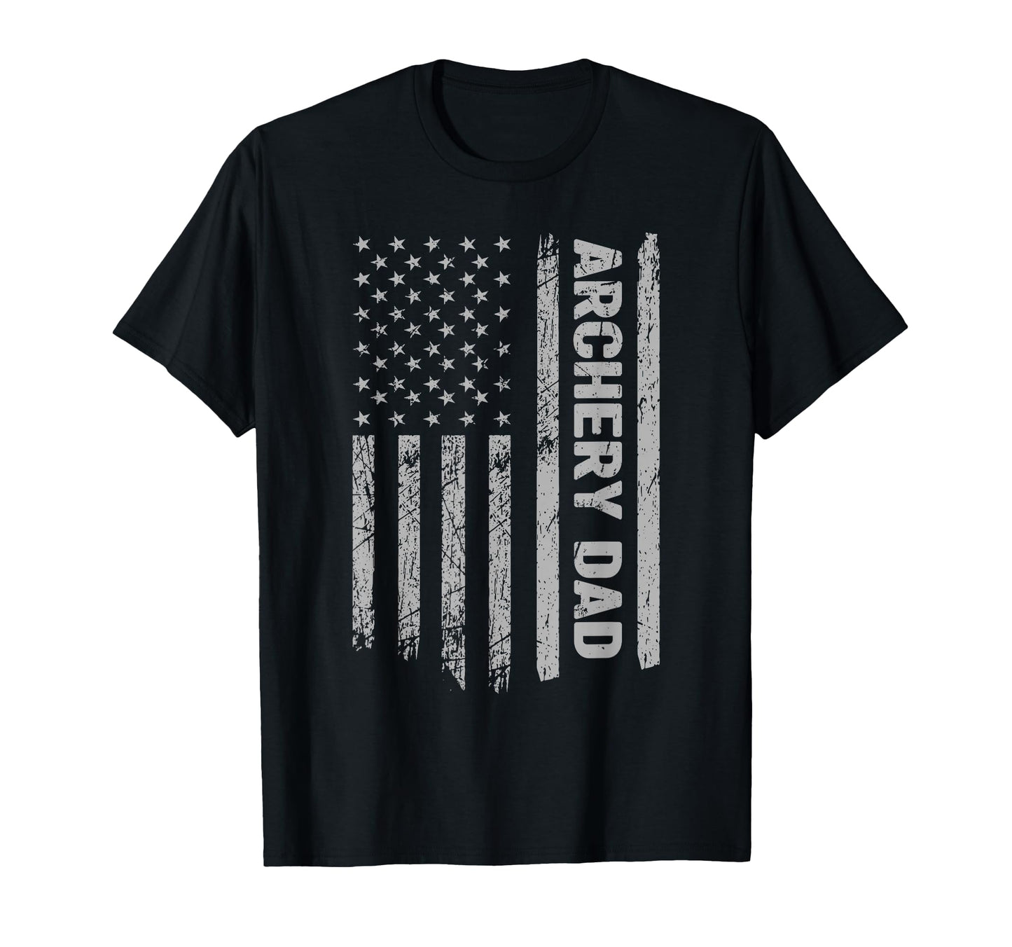 Funny Archery Dad America Us Flag T-Shirt - Custom Art Print for Adults - T-Shirt, Sweatshirt, Hoodie