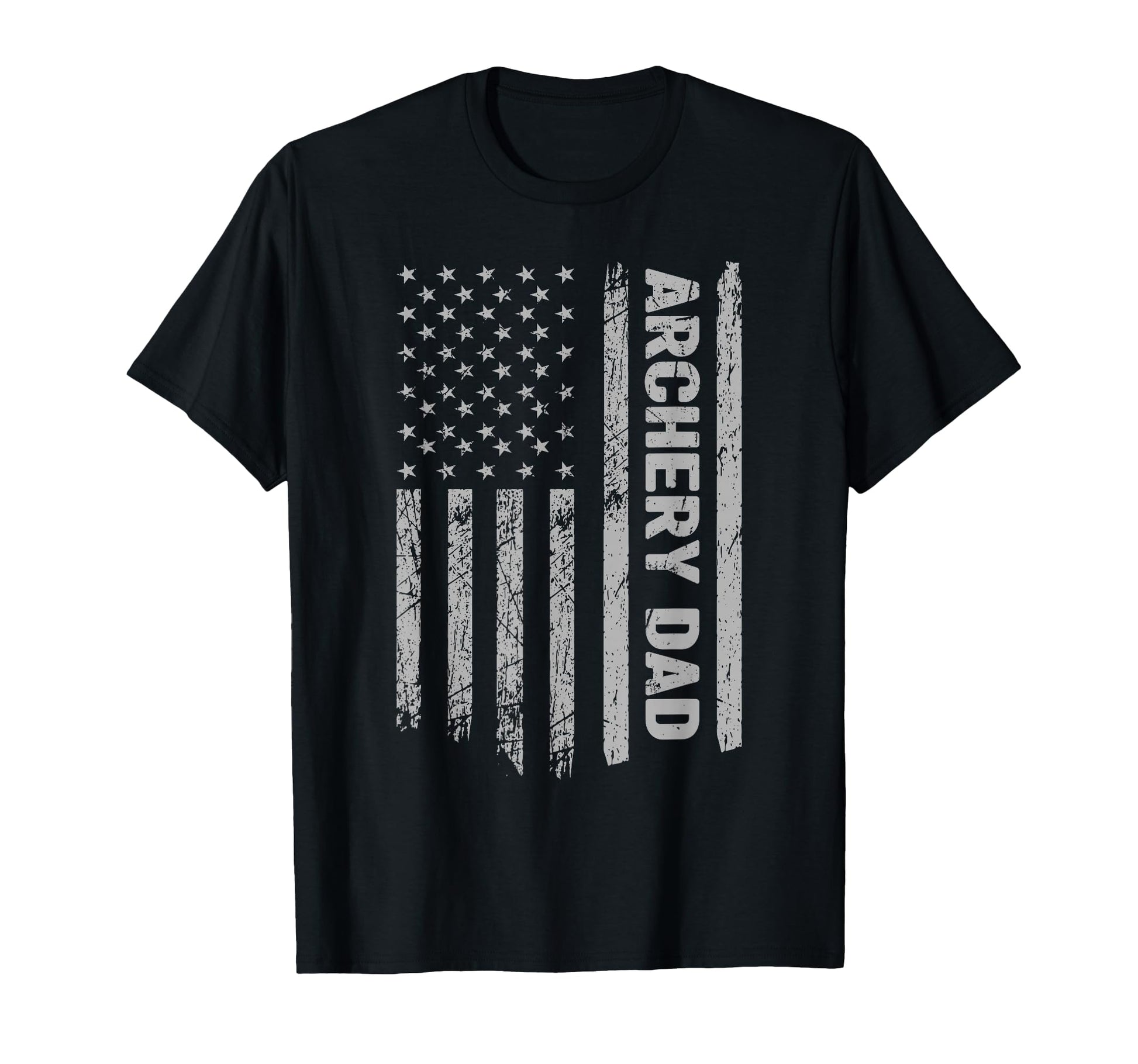 Funny Archery Dad America Us Flag T-Shirt - Custom Art Print for Adults - T-Shirt, Sweatshirt, Hoodie