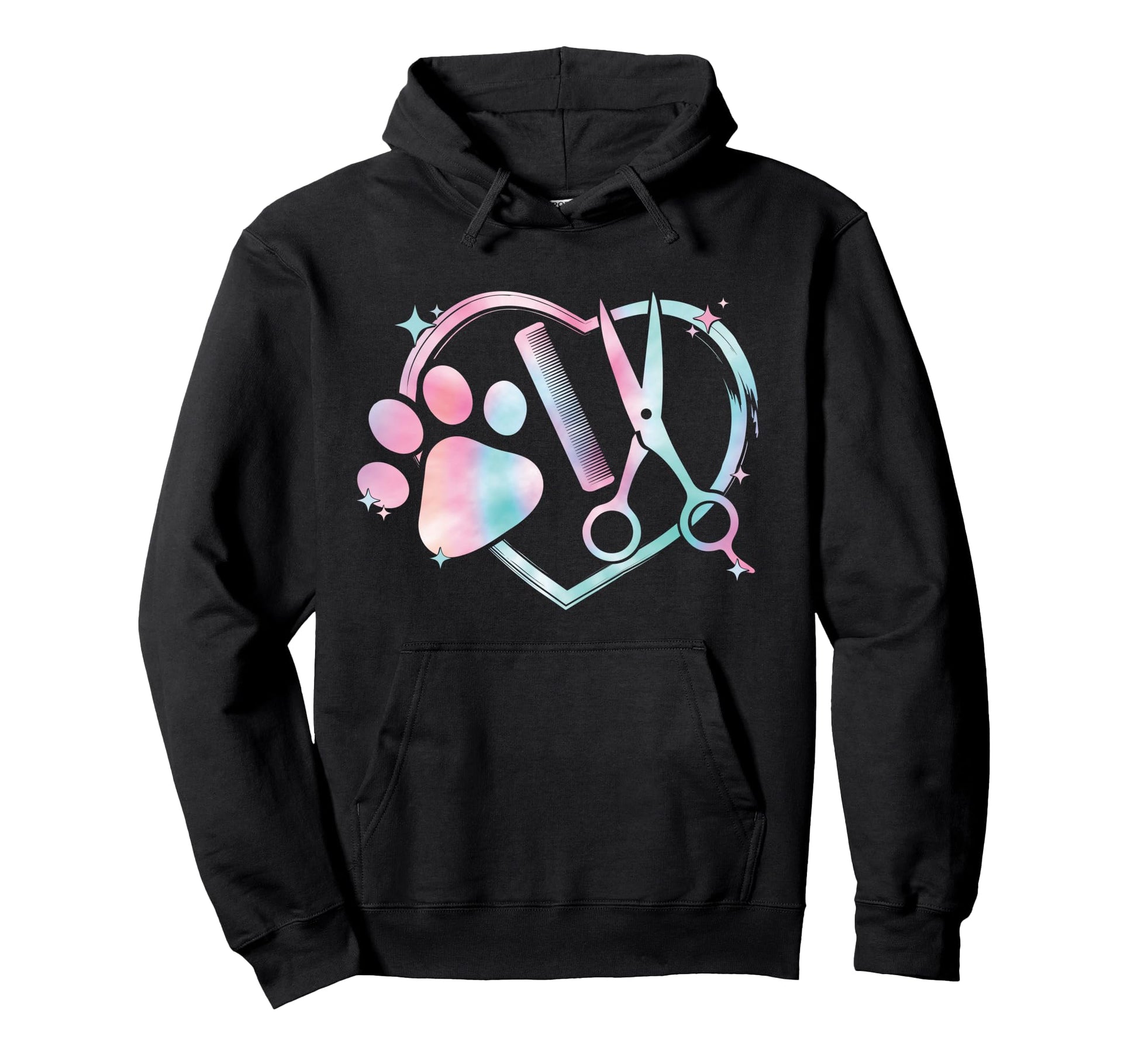 Dog Groomer Dog Grooming Hoodie - Fun Novelty Design Men Women - T-Shirt, Sweatshirt, Hoodie