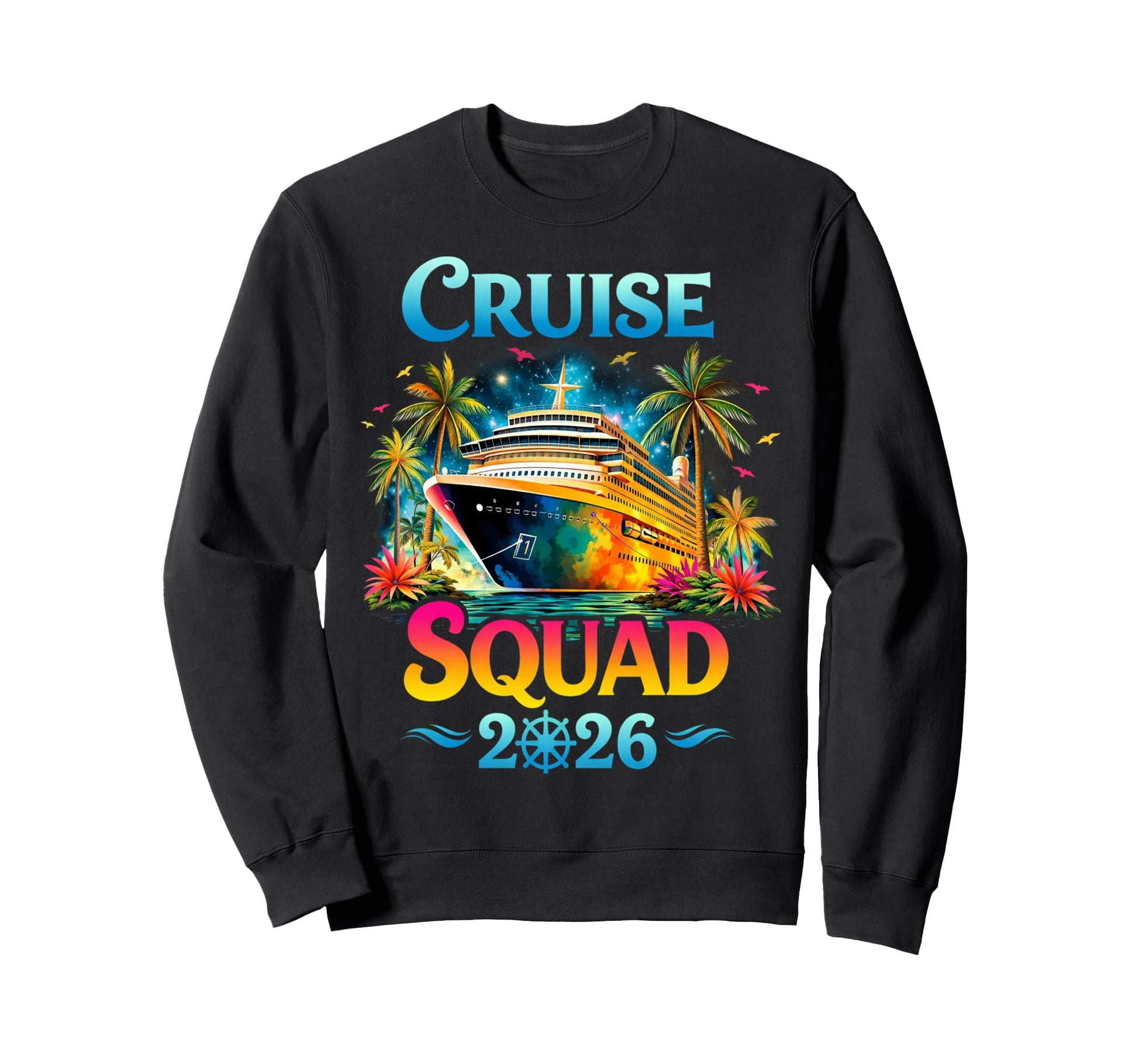 Cruise Squad 2026 Summer Vacation Sweatshirt - Minimalist Print Men Women - T-Shirt, Sweatshirt, Hoodie
