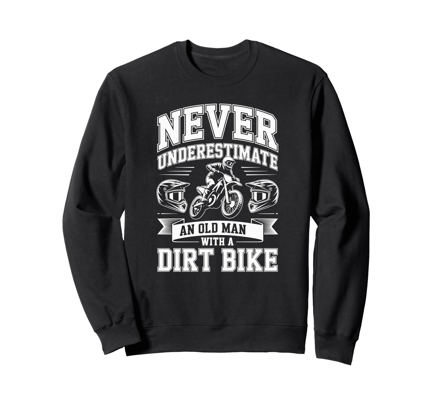 Veteran Motorcycle Racers Conquer Sweatshirt - Minimalist Print Unisex - T-Shirt, Sweatshirt, Hoodie