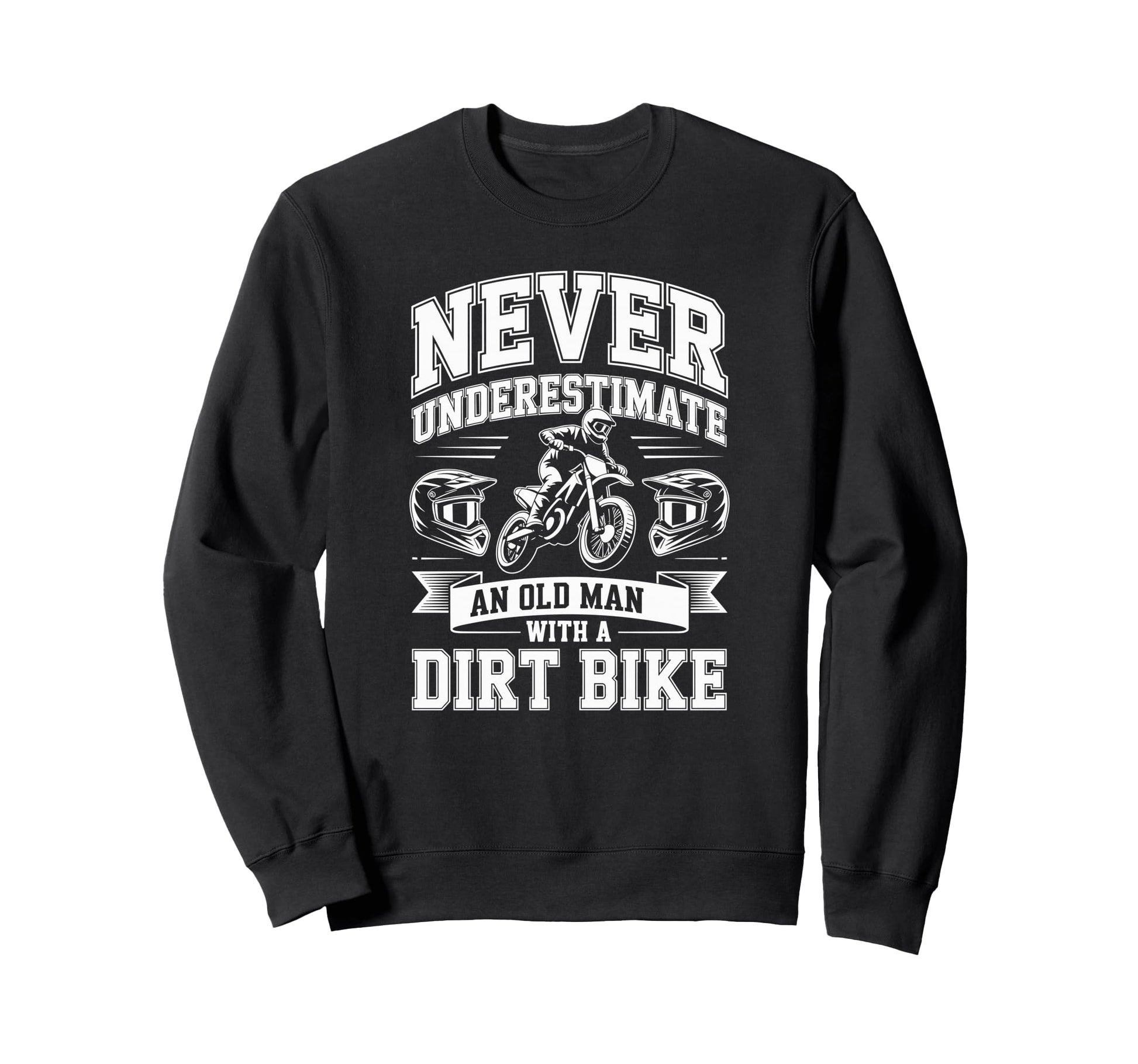 Veteran Motorcycle Racers Conquer Sweatshirt - Minimalist Print Unisex - T-Shirt, Sweatshirt, Hoodie