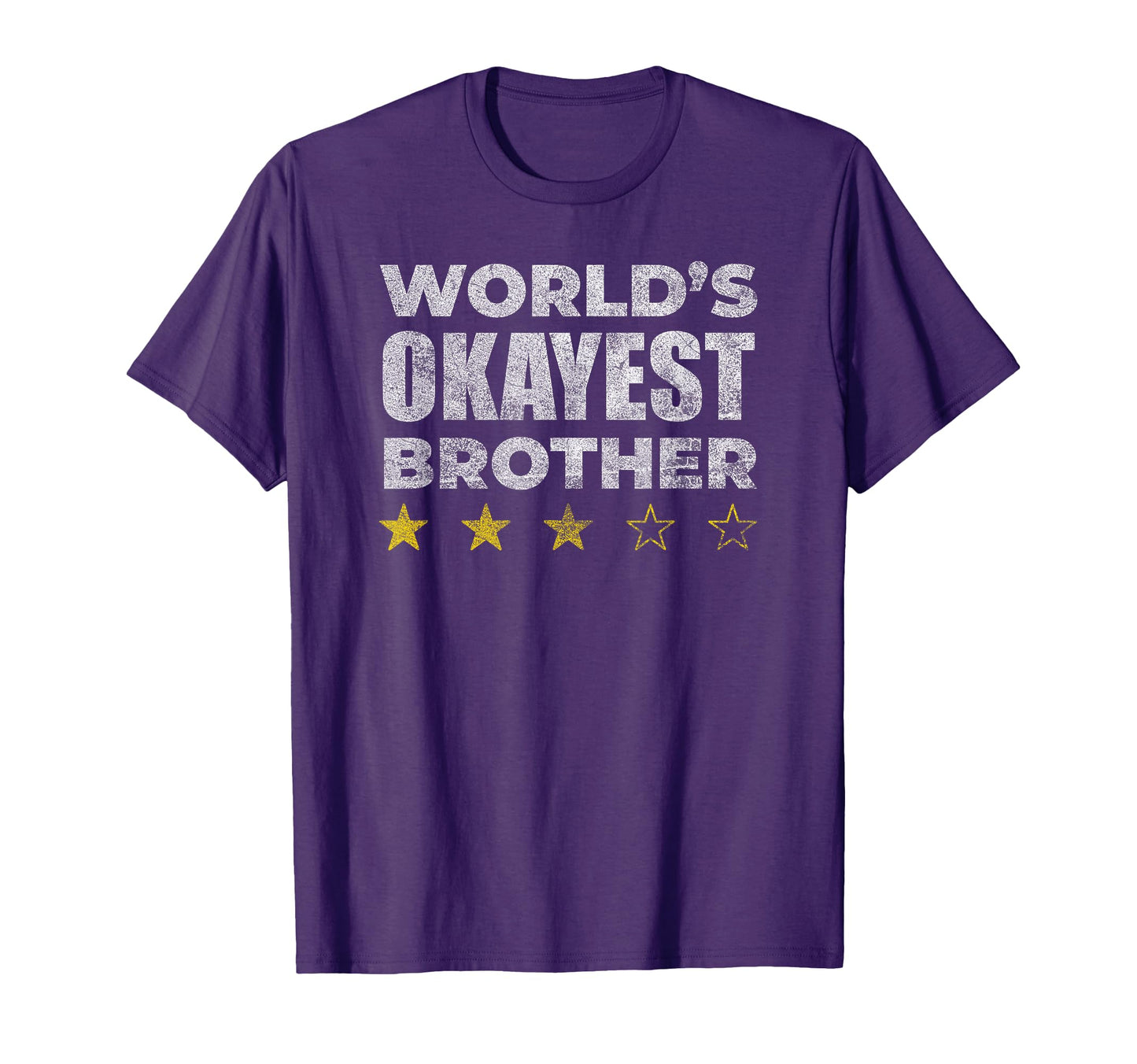 Funny Worlds Okayest Brother T-Shirt - Trendy Graphic for Adults - T-Shirt, Sweatshirt, Hoodie