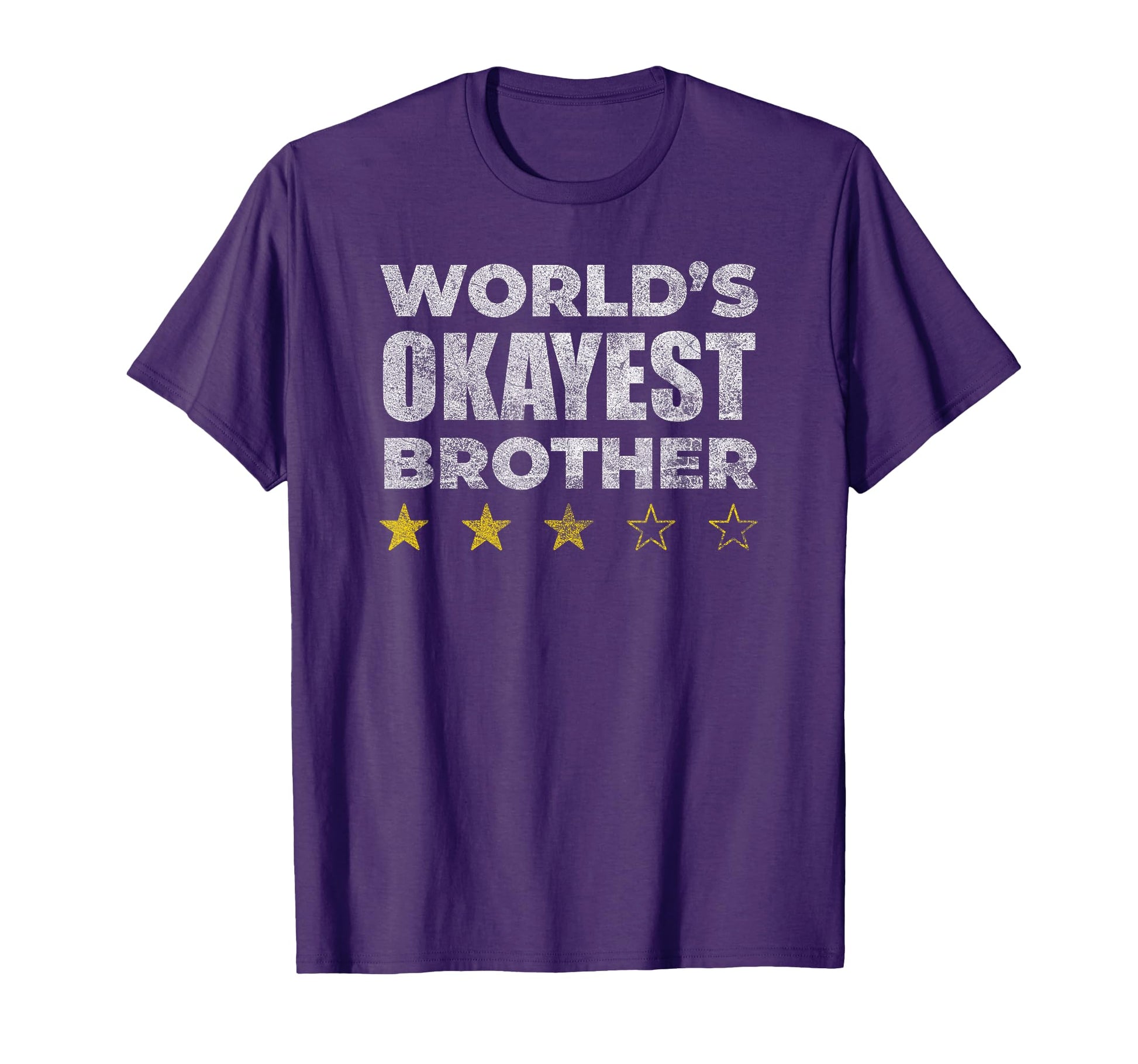 Funny Worlds Okayest Brother T-Shirt - Trendy Graphic for Adults - T-Shirt, Sweatshirt, Hoodie