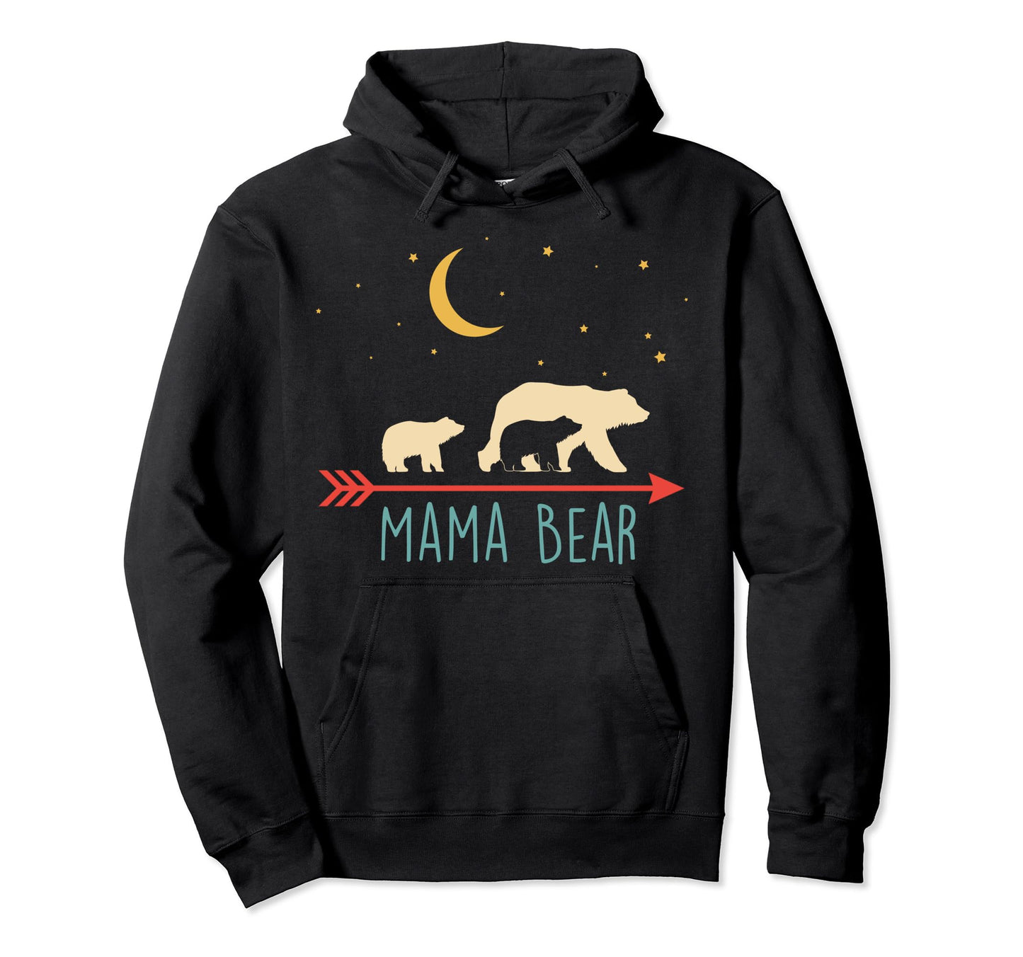 Mama Bear 2 Cubs Hoodie - Trendy Graphic Unisex - T-Shirt, Sweatshirt, Hoodie