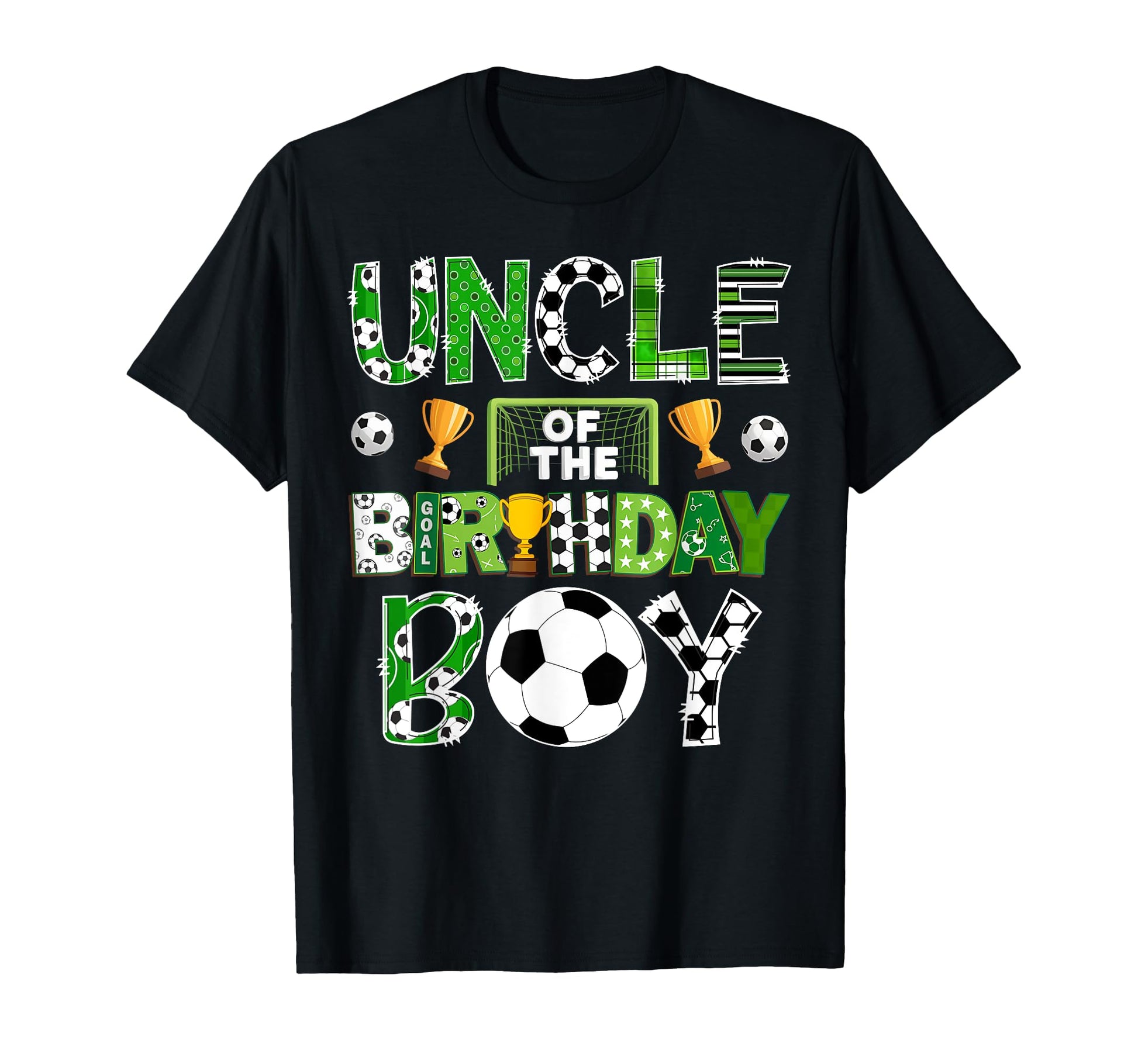 Uncle Birthday Soccer Player Game Day T-Shirt - Unique Graphic Unisex - T-Shirt, Sweatshirt, Hoodie