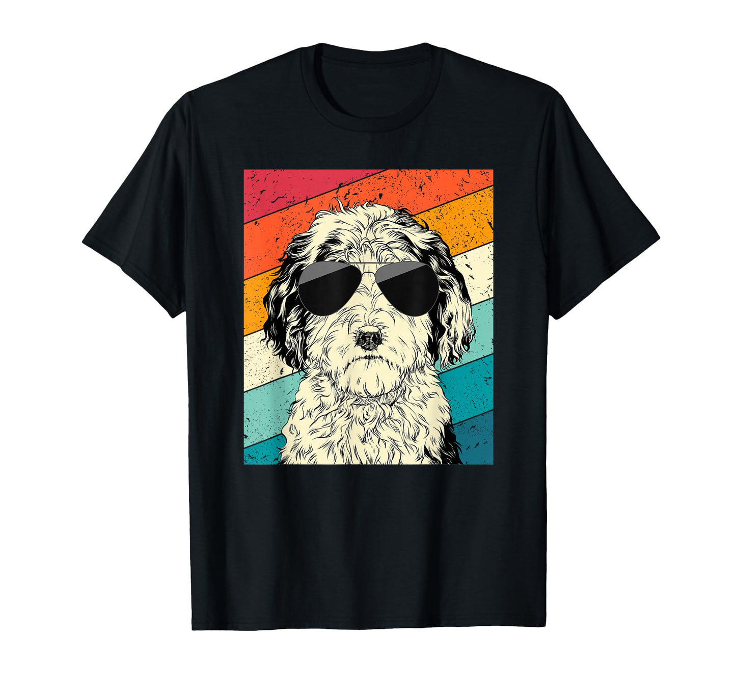Sheepadoodle Sunglasses Doodle Dog T-Shirt - Fun Novelty Design Men Women - T-Shirt, Sweatshirt, Hoodie