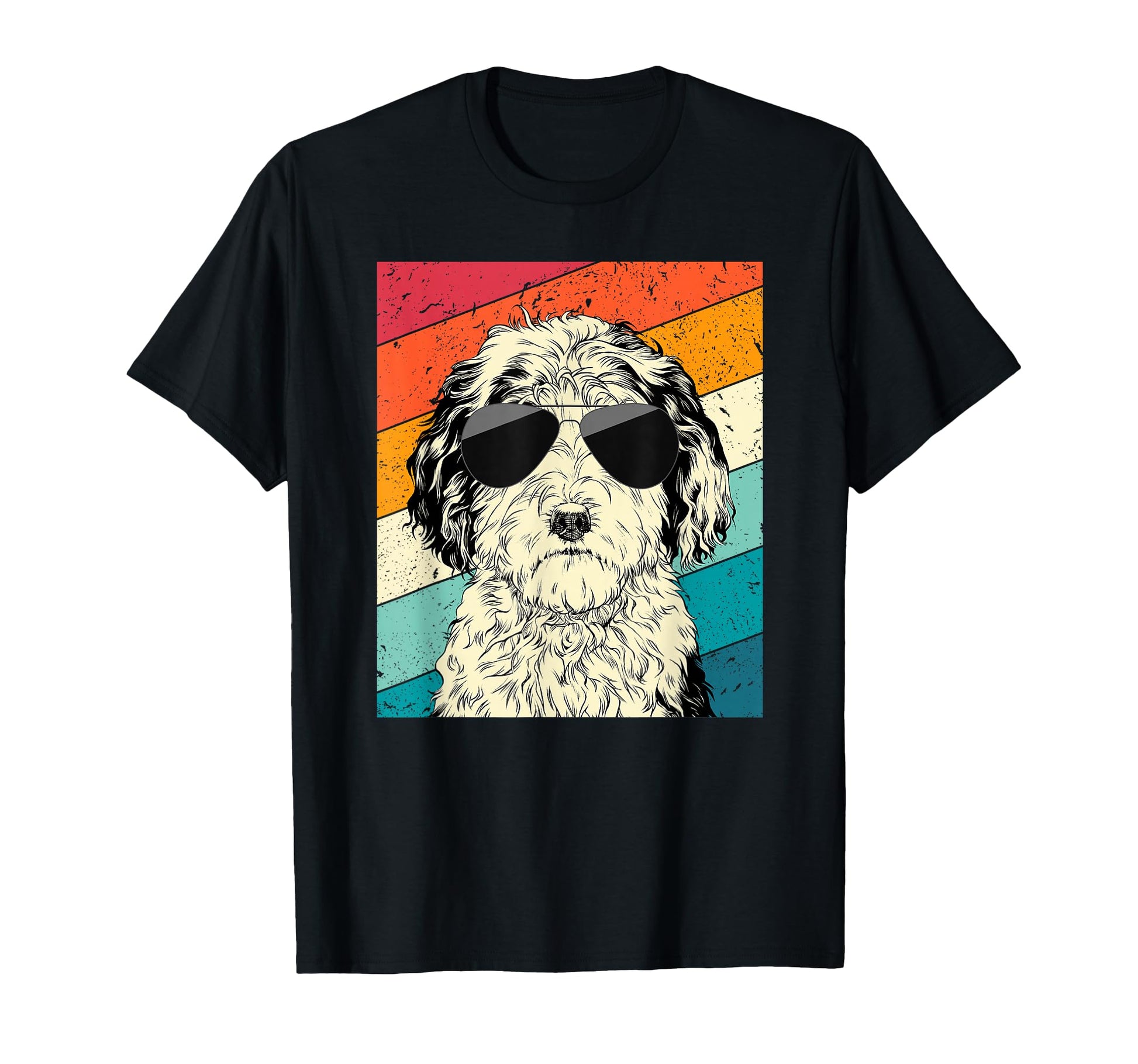 Sheepadoodle Sunglasses Doodle Dog T-Shirt - Fun Novelty Design Men Women - T-Shirt, Sweatshirt, Hoodie