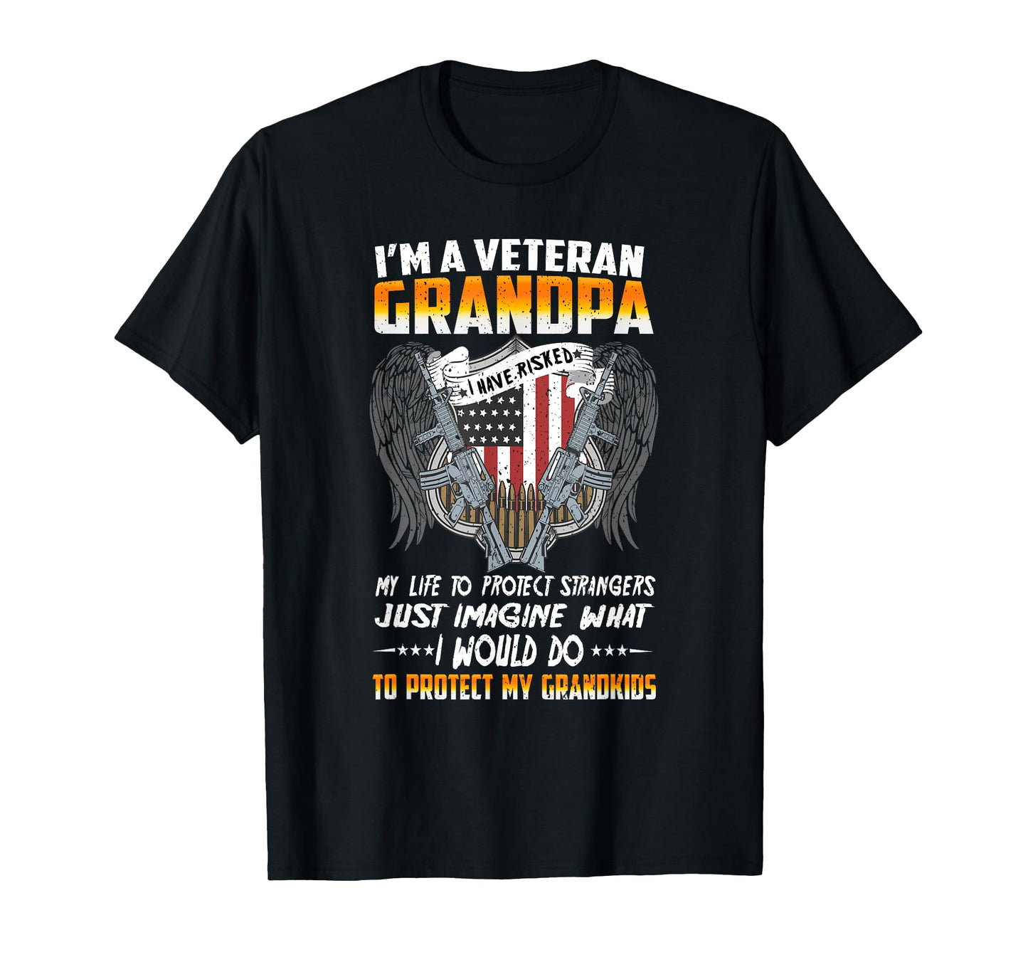 Im Veteran Grandpa Proud Veteran Dad T-Shirt - Custom Art Print Men Women - T-Shirt, Sweatshirt, Hoodie