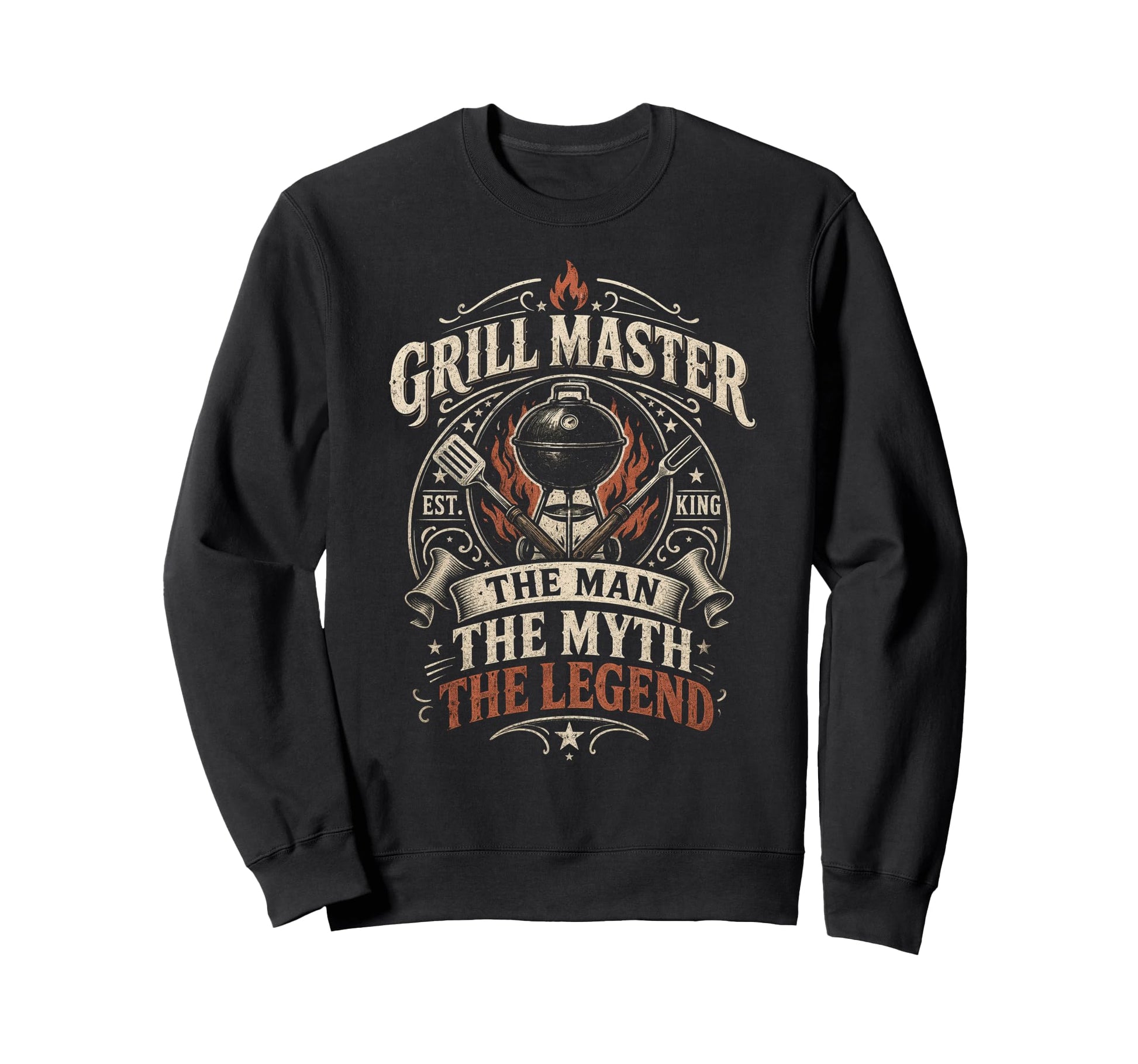 Grill Master Myth Legend Funny Sweatshirt - Streetwear Style for Adults - T-Shirt, Sweatshirt, Hoodie
