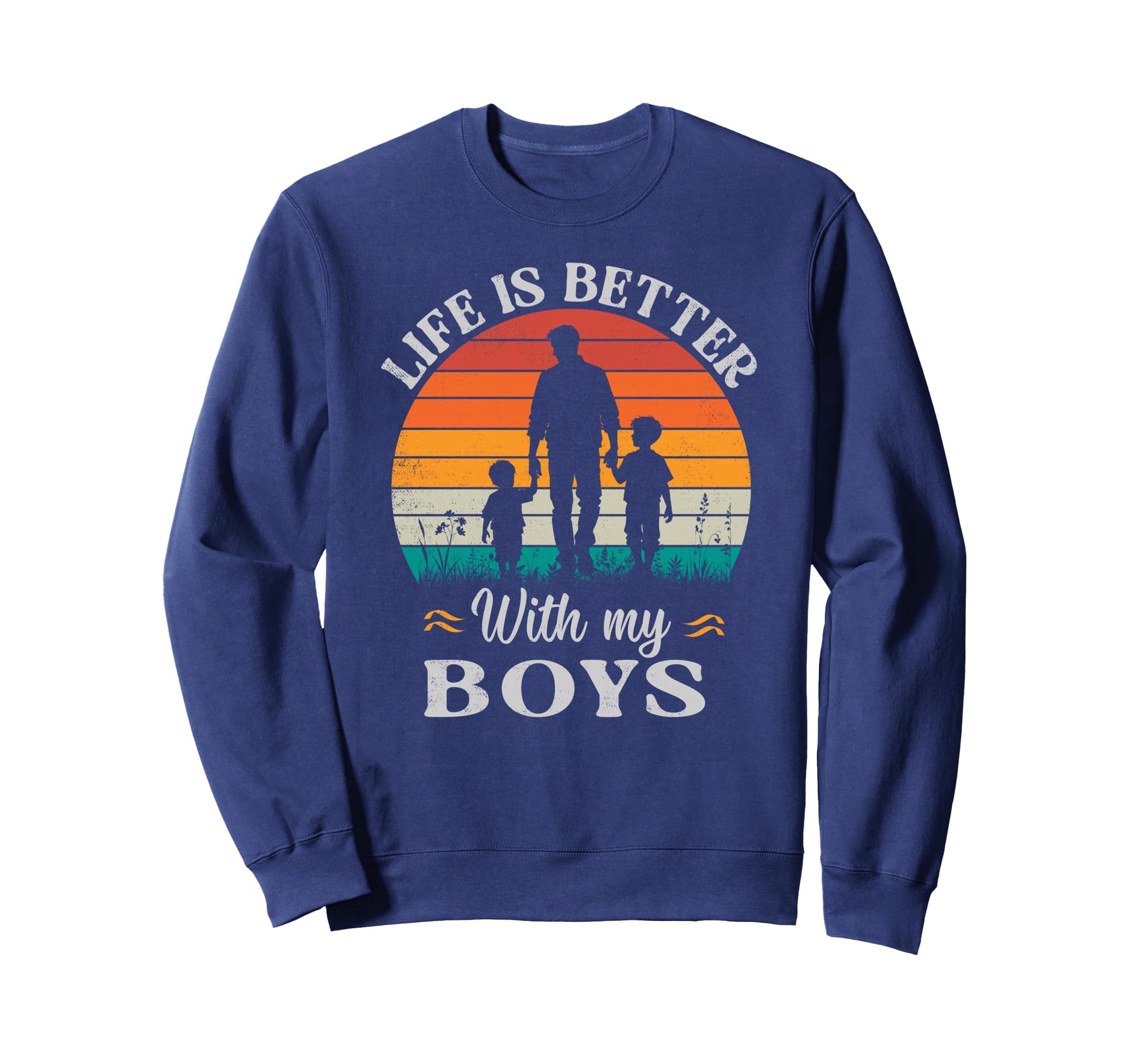Happy Fathers Day Daddy Dad Life Is Sweatshirt - Streetwear Style Unisex - T-Shirt, Sweatshirt, Hoodie