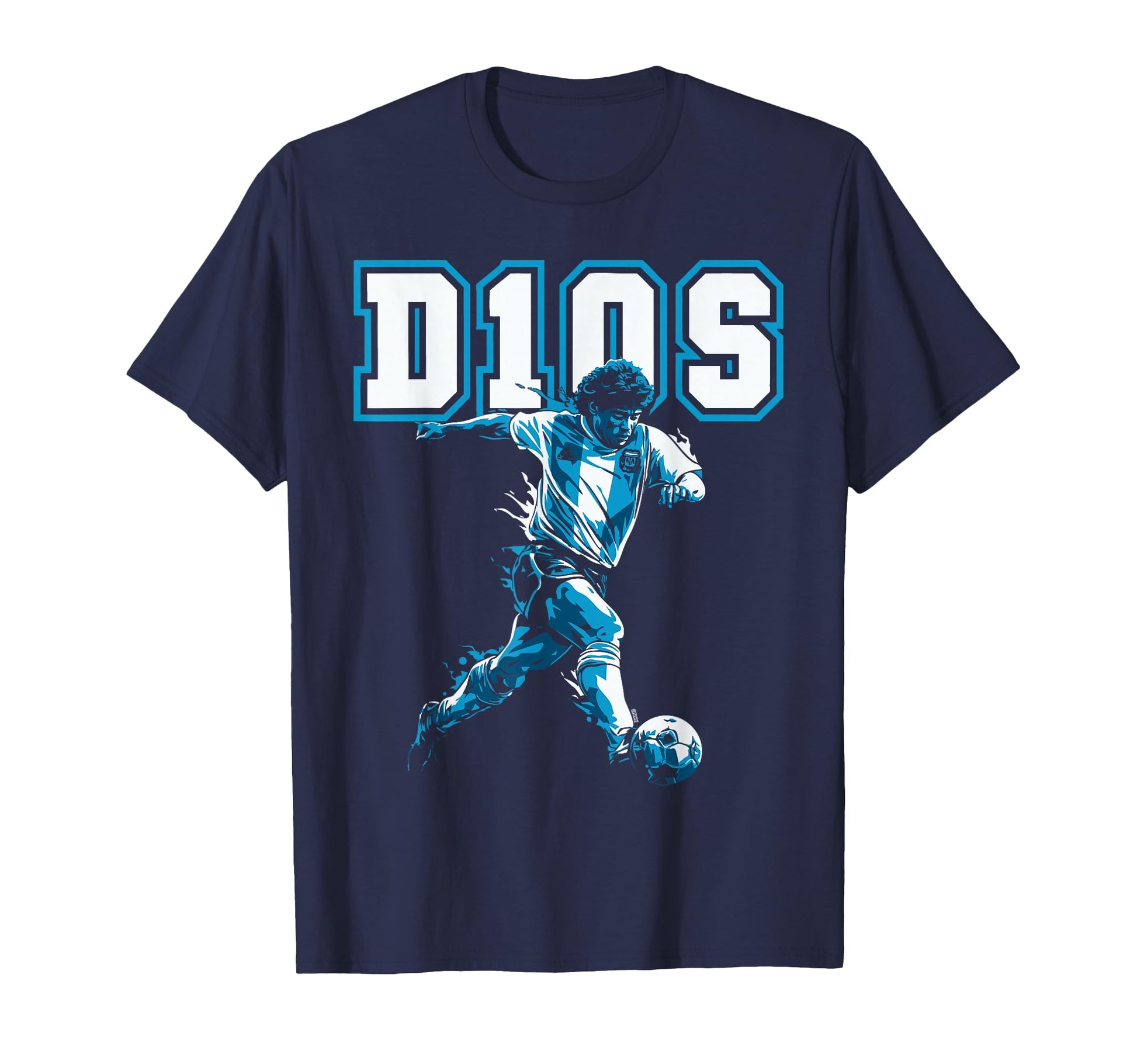 D10S Diego Maradona 10 Dios Soccer T-Shirt - Aesthetic Graphic for Adults - T-Shirt, Sweatshirt, Hoodie