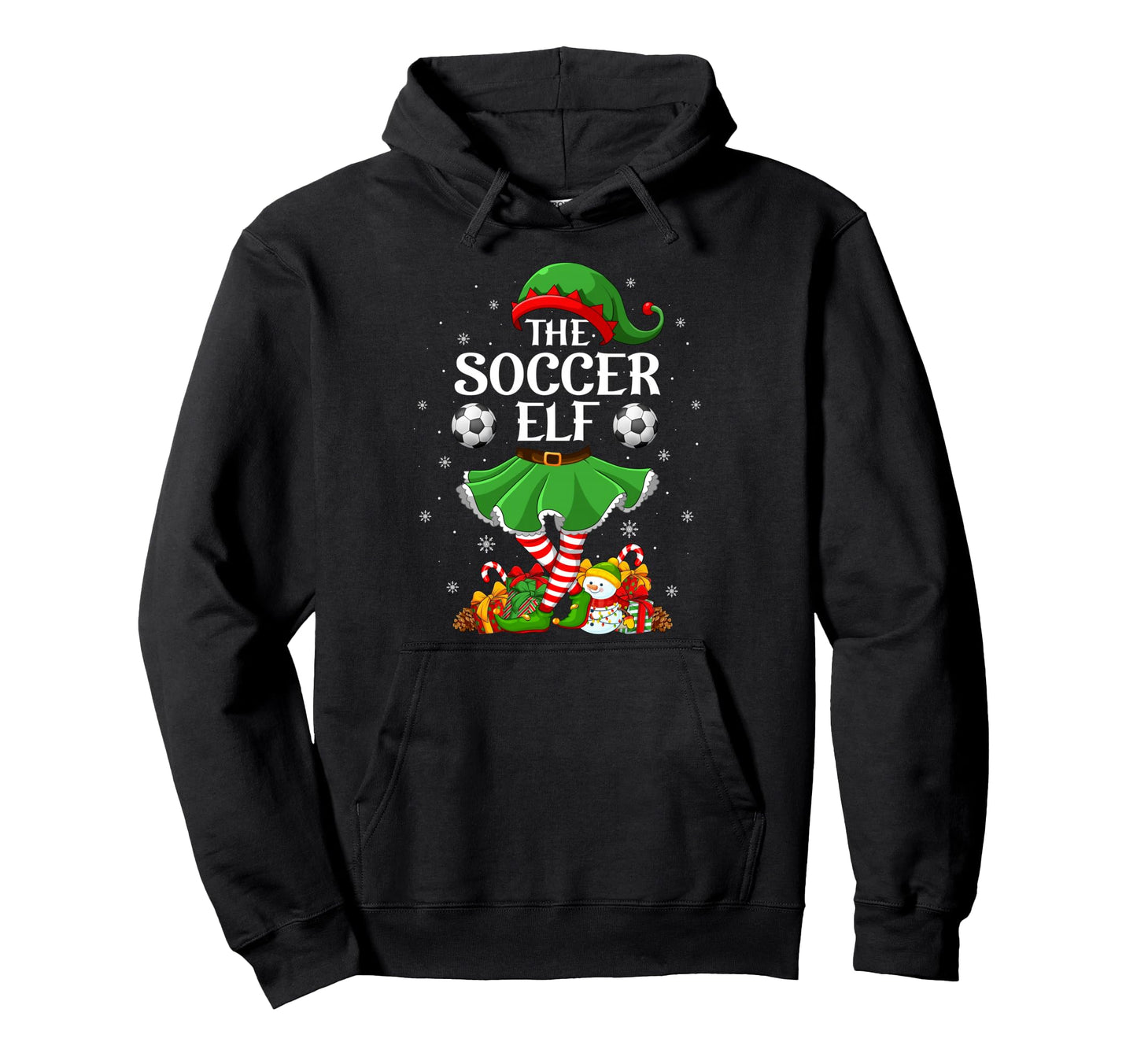 Soccer Elf Family Elf Squad Hoodie - Aesthetic Graphic Men Women - T-Shirt, Sweatshirt, Hoodie