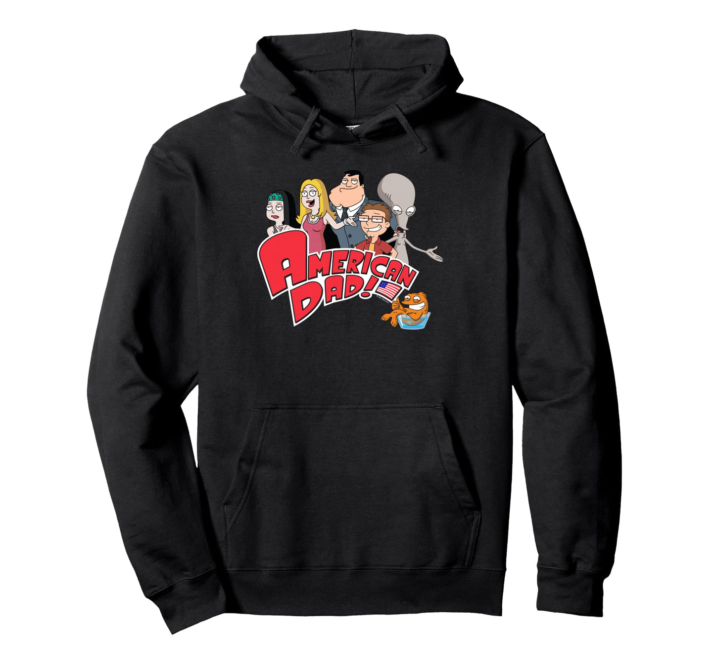 American Dad Show Logo Family Cartoon Hoodie - Trendy Graphic Unisex - T-Shirt, Sweatshirt, Hoodie