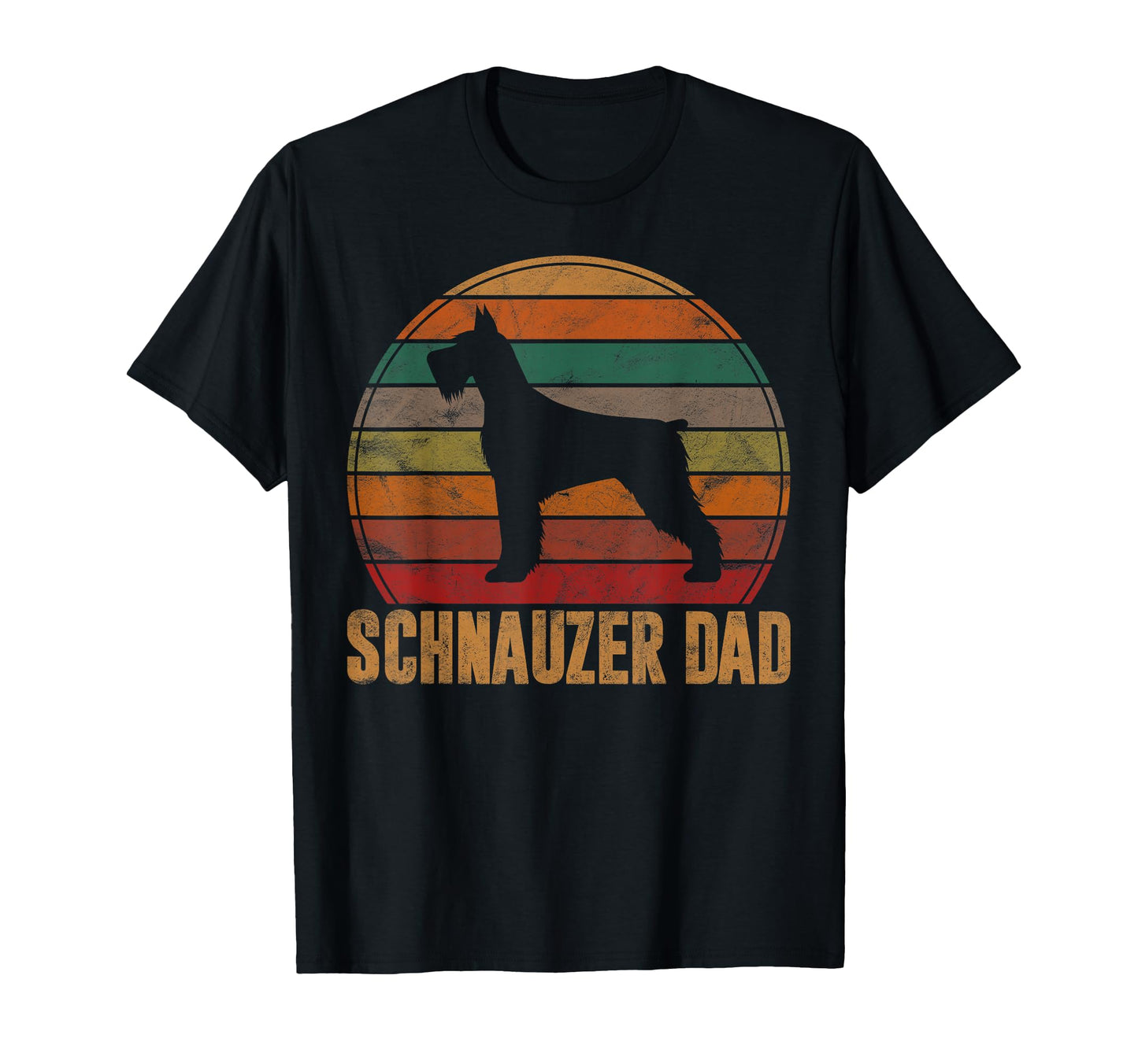 Schnauzer Dad Gift Standard Giant Dog T-Shirt - Custom Art Print Unisex - T-Shirt, Sweatshirt, Hoodie