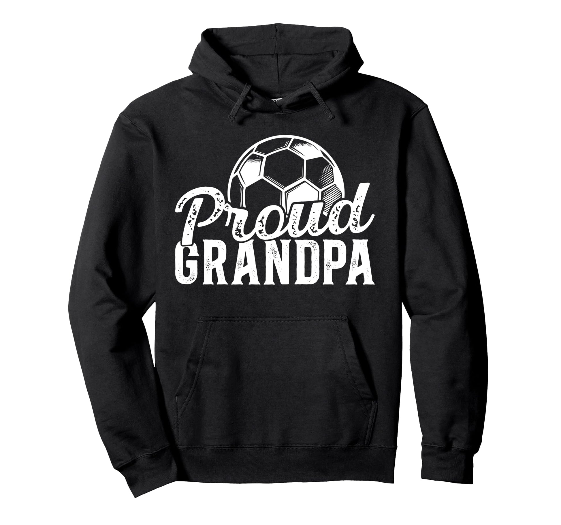 Proud Grandpa Soccer Player Grandfather Hoodie - Minimalist Print Unisex - T-Shirt, Sweatshirt, Hoodie
