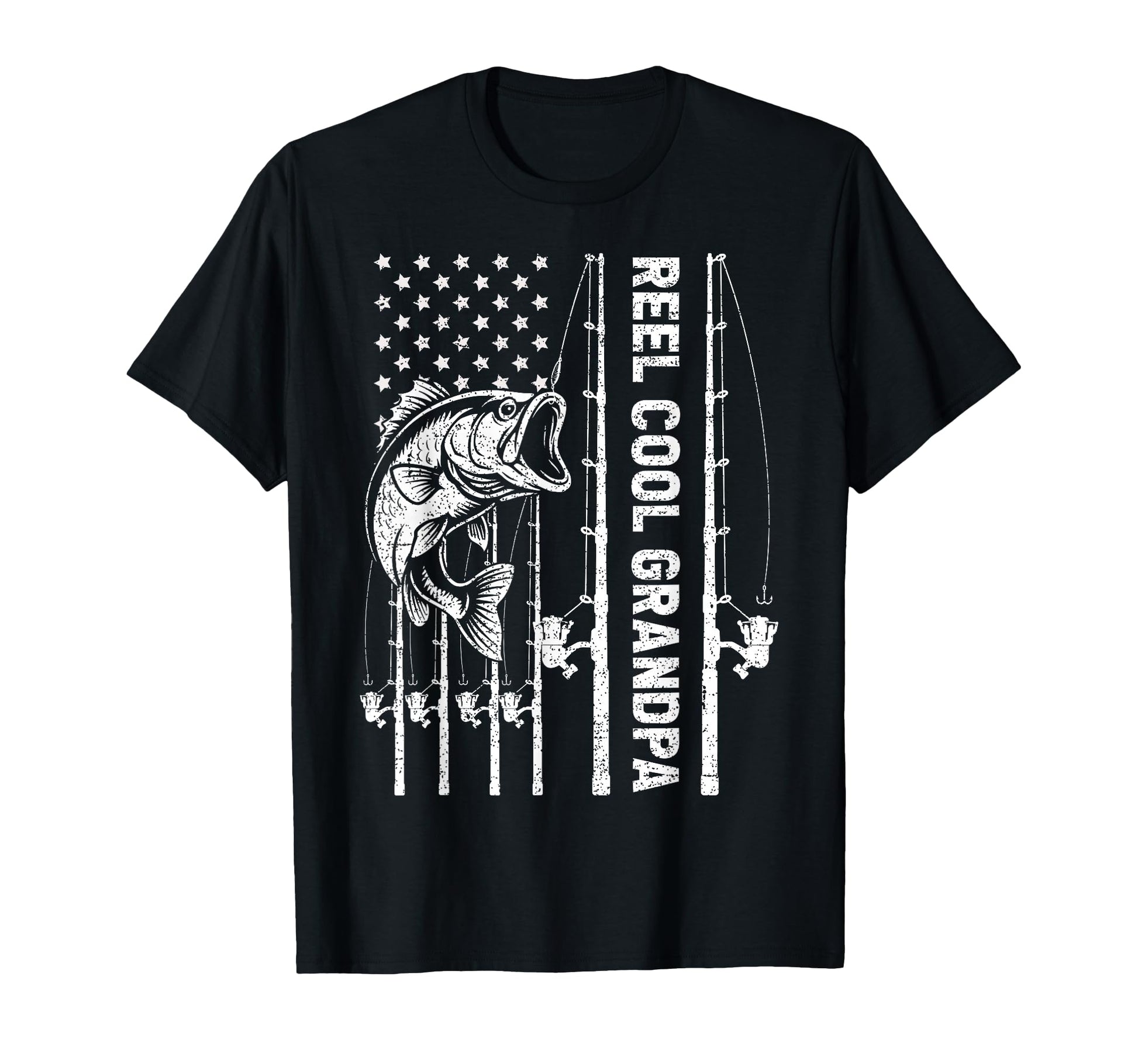 Reel Grandpa Fishing Fathers Day T-Shirt - Graphic Print Men Women - T-Shirt, Sweatshirt, Hoodie