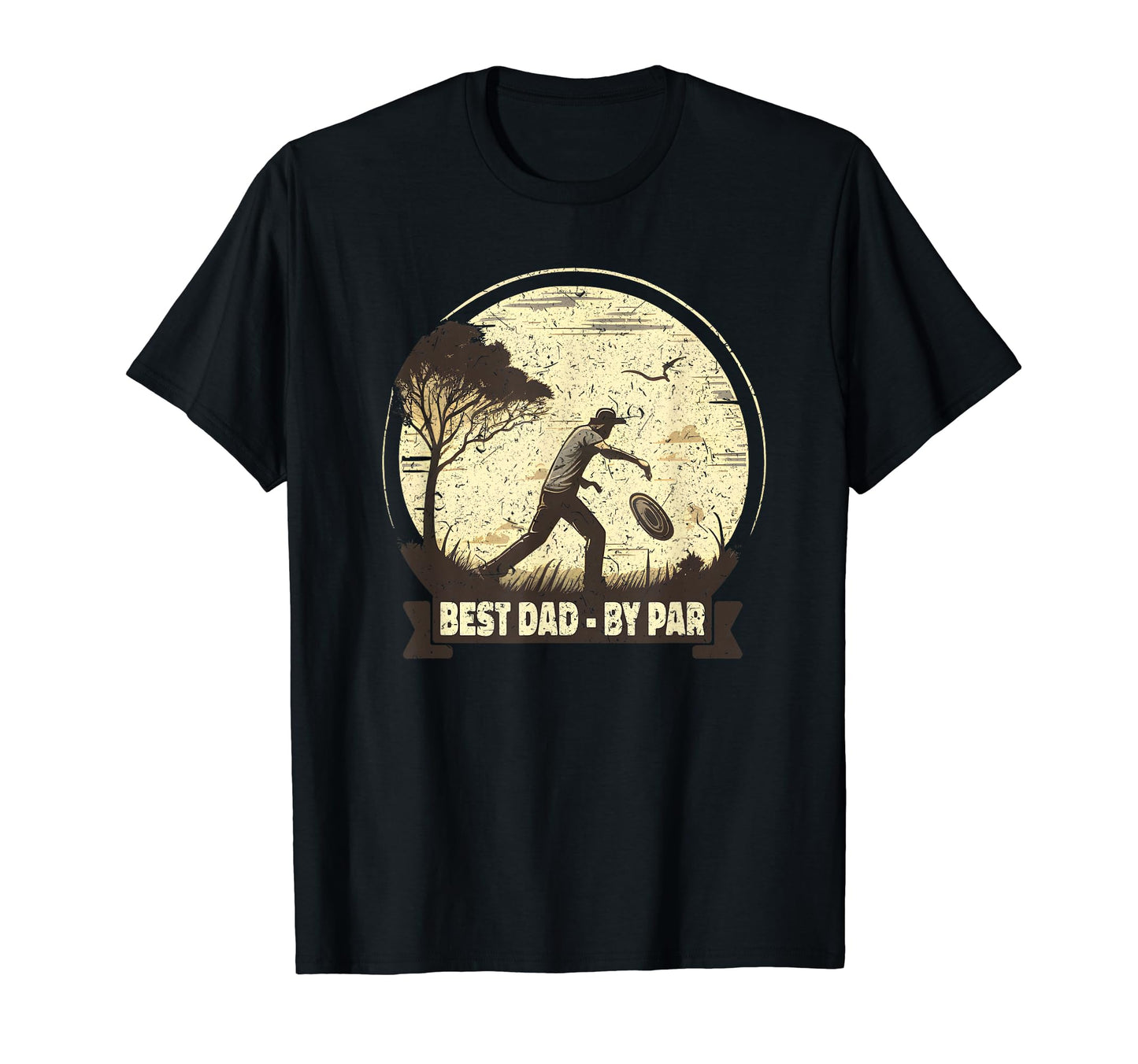 Funny Disc Golf Art Dad Par Disc T-Shirt - Minimalist Print Men Women - T-Shirt, Sweatshirt, Hoodie