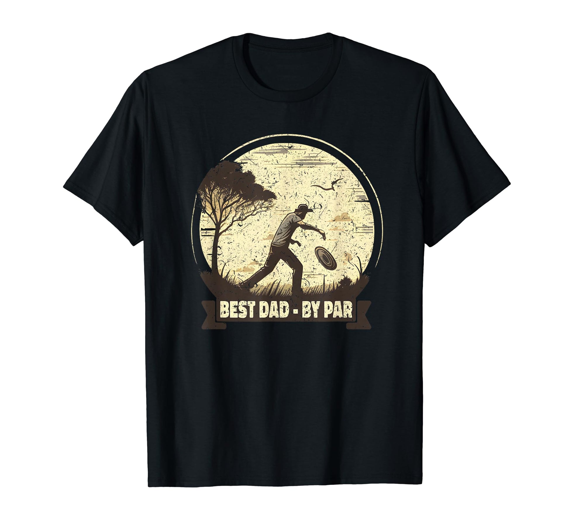 Funny Disc Golf Art Dad Par Disc T-Shirt - Minimalist Print Men Women - T-Shirt, Sweatshirt, Hoodie