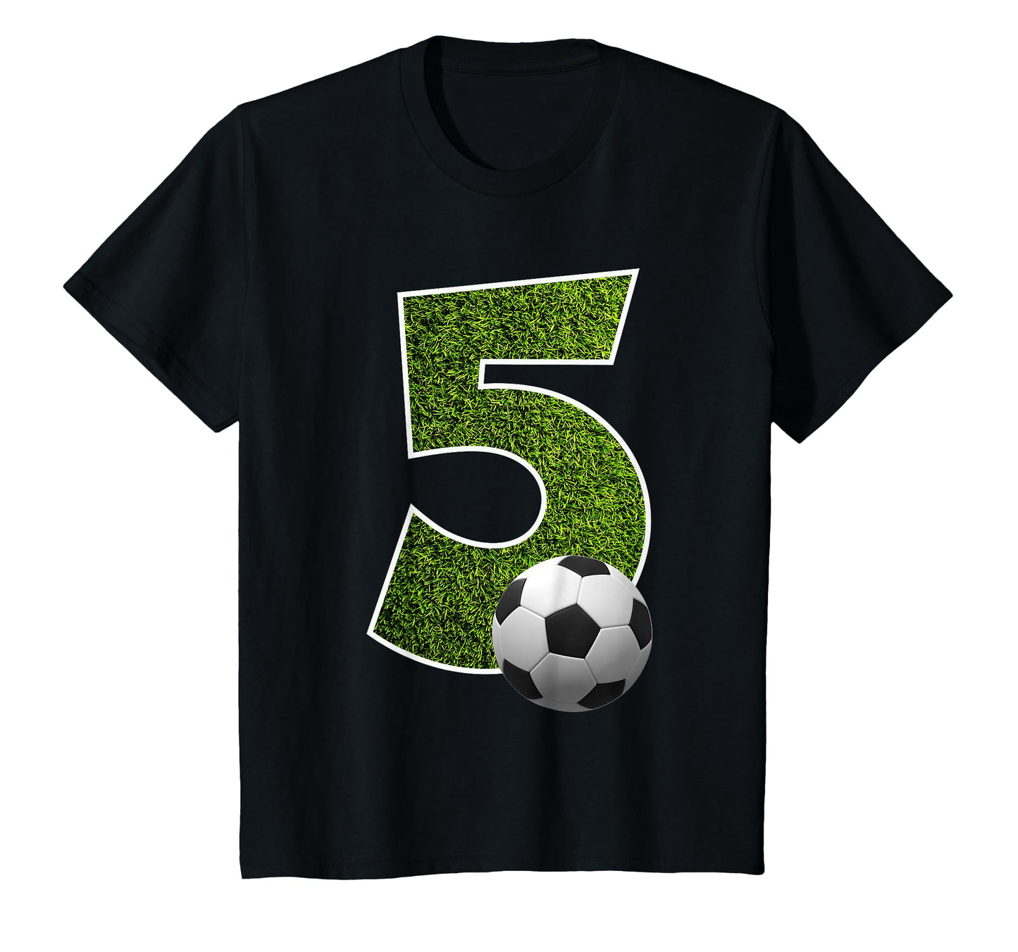 Number 5 Years Soccer 5Th Birthday T-Shirt - Fun Novelty Design Men Women - T-Shirt, Sweatshirt, Hoodie