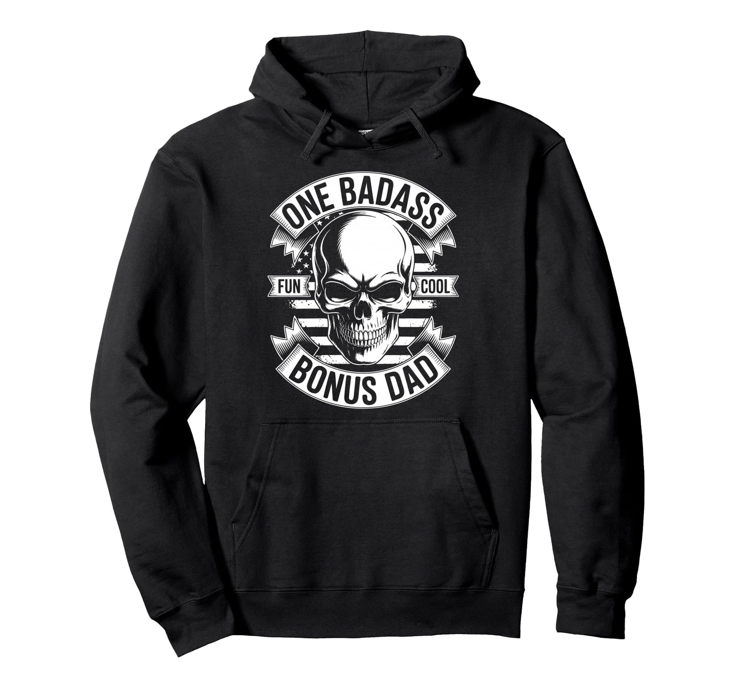 Bonus Dad Step Parent Stepfather Hoodie - Fun Novelty Design for Adults - T-Shirt, Sweatshirt, Hoodie