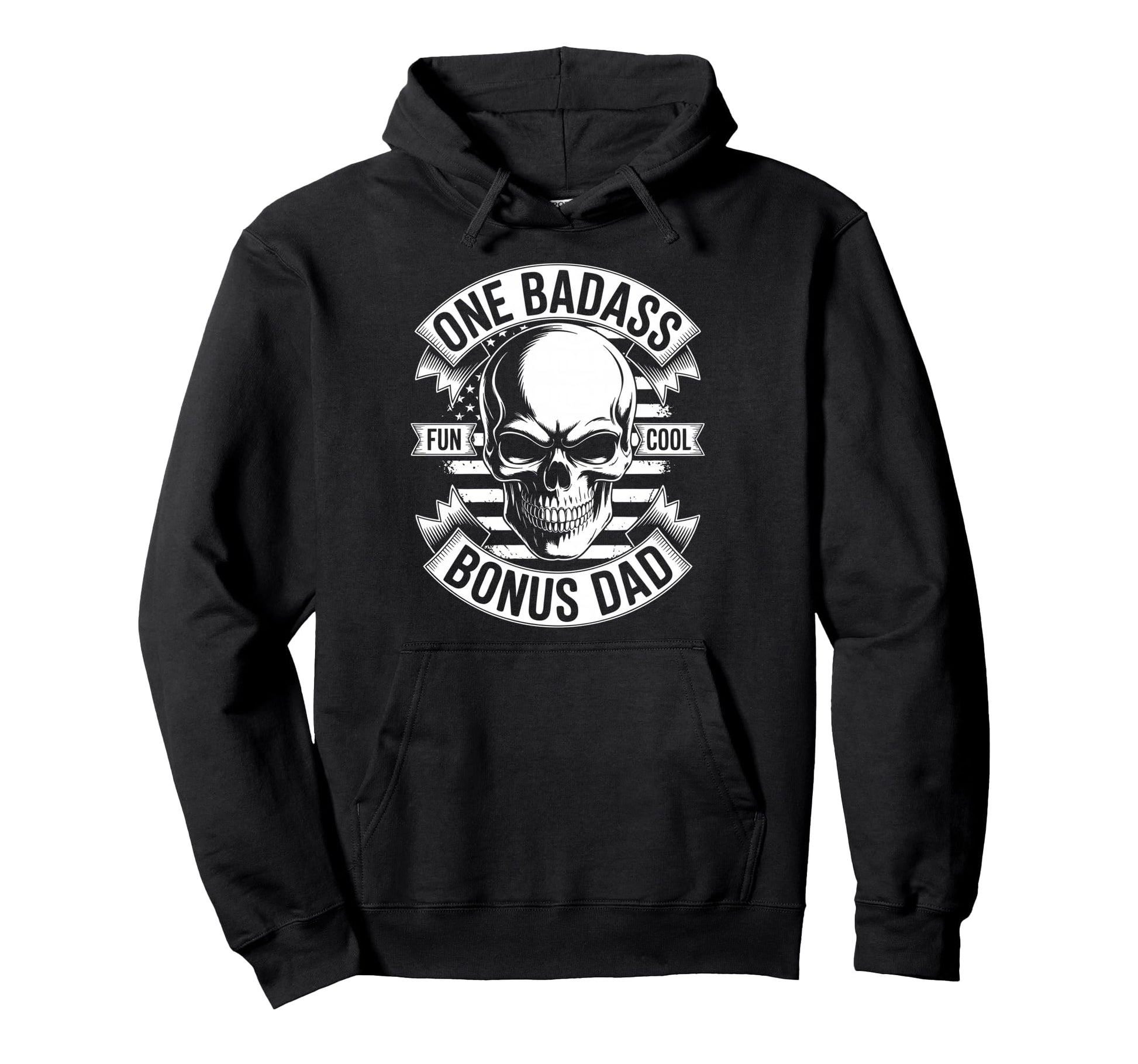 Bonus Dad Step Parent Stepfather Hoodie - Fun Novelty Design for Adults - T-Shirt, Sweatshirt, Hoodie