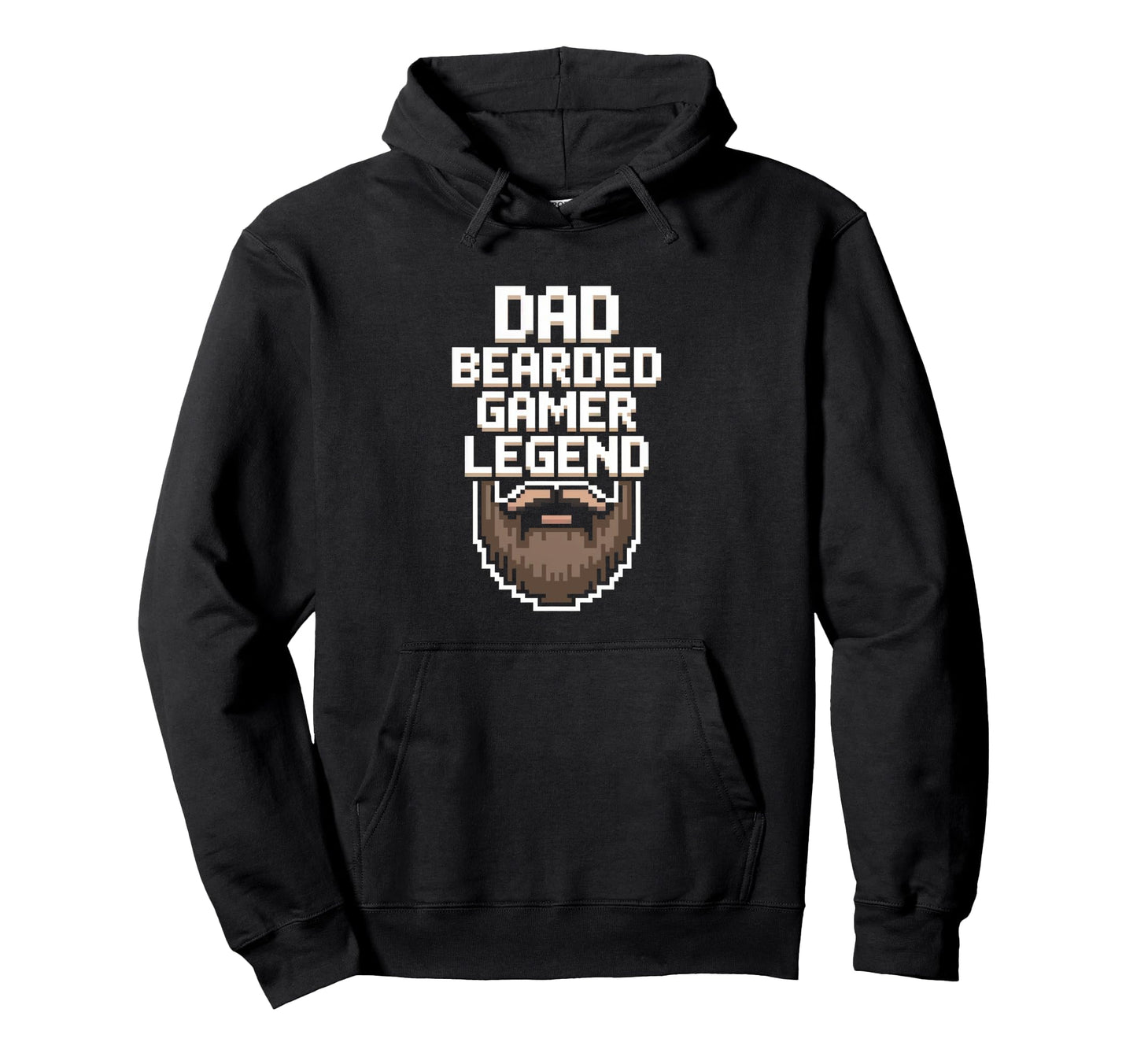 Funny Gamer Bearded Dad Gaming Dad Hoodie - Casual Everyday Wear Men Women - T-Shirt, Sweatshirt, Hoodie