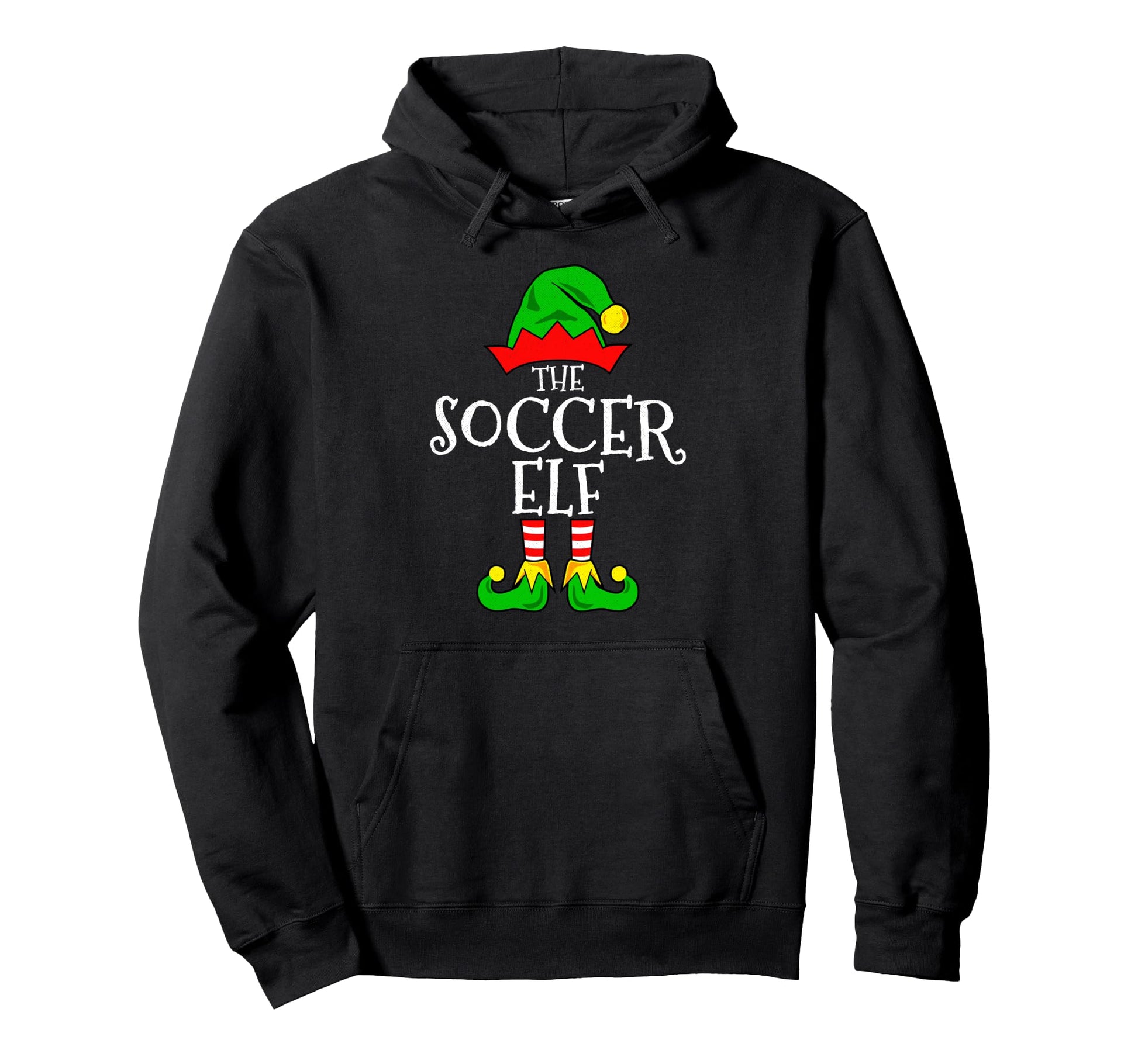 Soccer Elf Funny Family Matching Hoodie - Novelty Apparel Men Women - T-Shirt, Sweatshirt, Hoodie