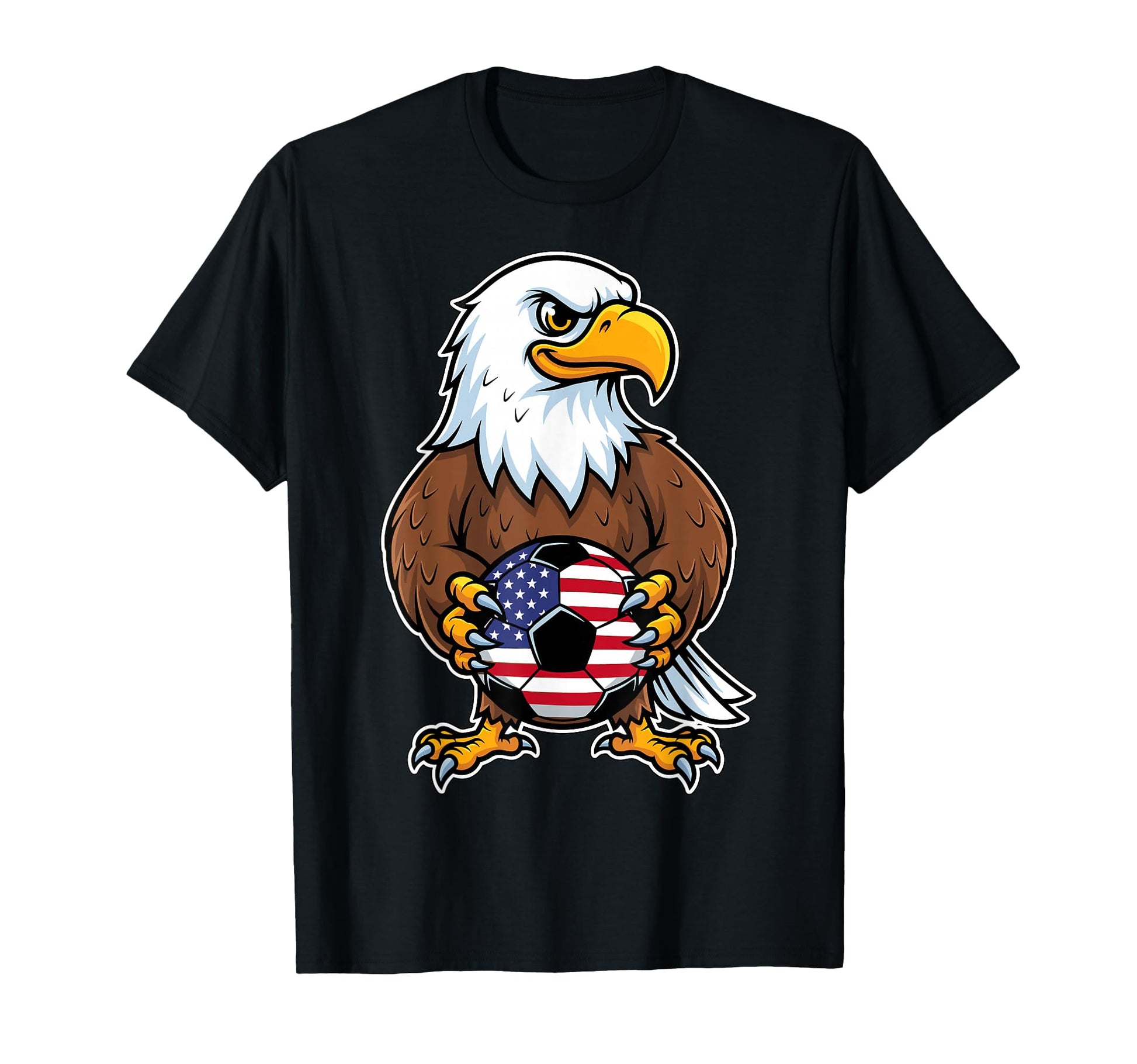 American Eagle Holding Soccer Ball T-Shirt - Minimalist Print Men Women - T-Shirt, Sweatshirt, Hoodie