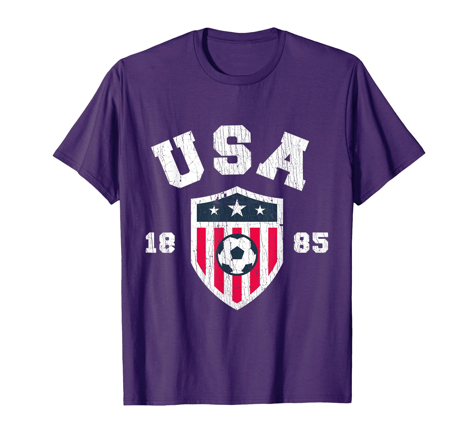 Usa Soccer 1885 American Flag T-Shirt - Casual Everyday Wear Unisex - T-Shirt, Sweatshirt, Hoodie
