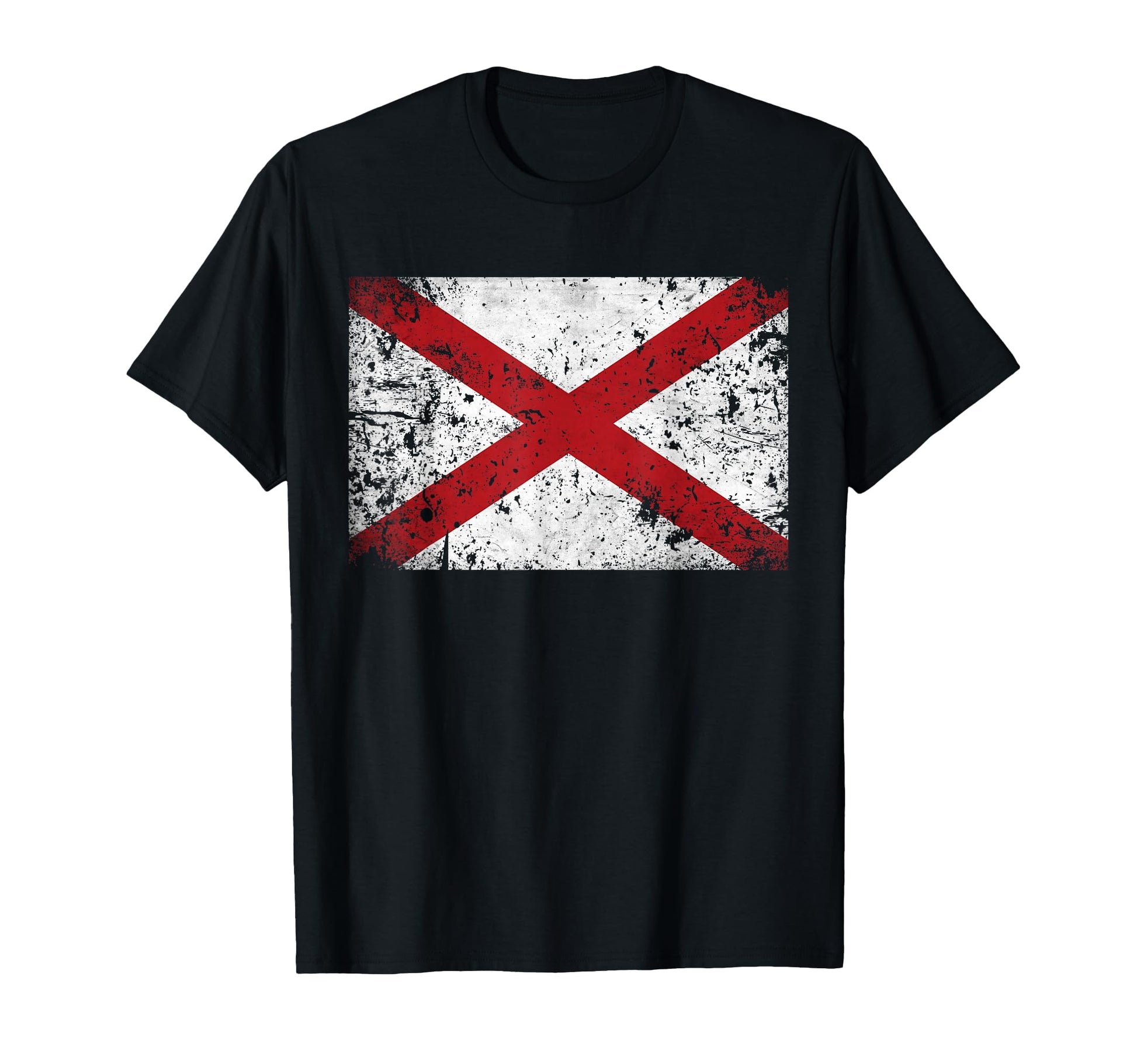 Alabama State Flag 5 Colors T-Shirt - Custom Art Print Unisex - T-Shirt, Sweatshirt, Hoodie