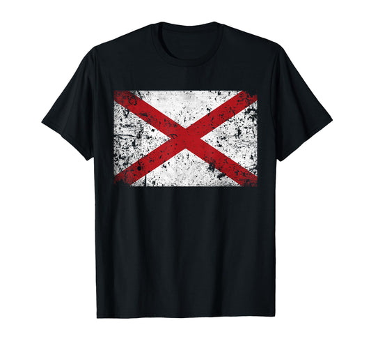 Alabama State Flag 5 Colors T-Shirt - Custom Art Print Unisex - T-Shirt, Sweatshirt, Hoodie