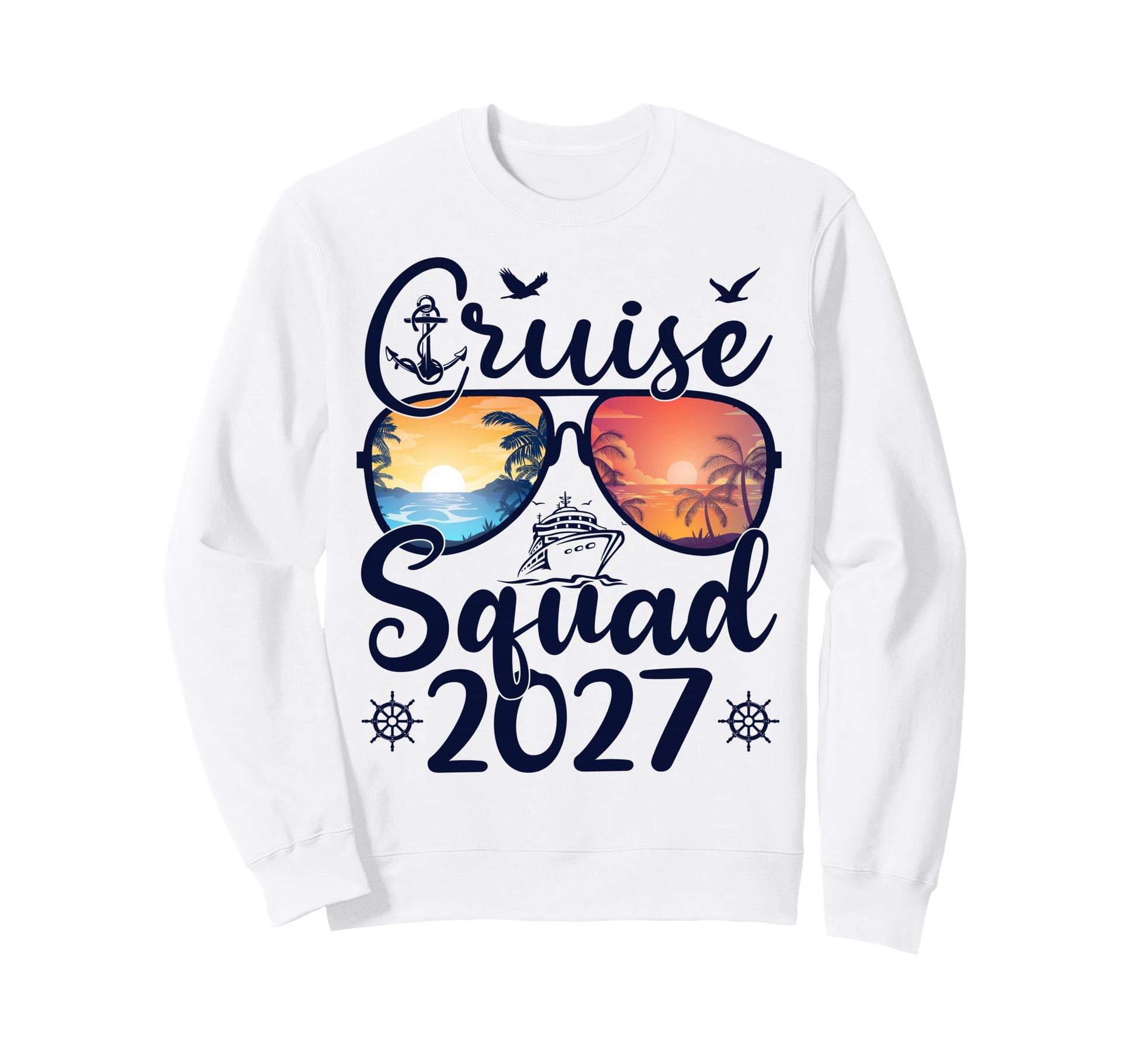 Cruise Squad 2027 Summer Vacation Sweatshirt - Custom Art Print Unisex - T-Shirt, Sweatshirt, Hoodie