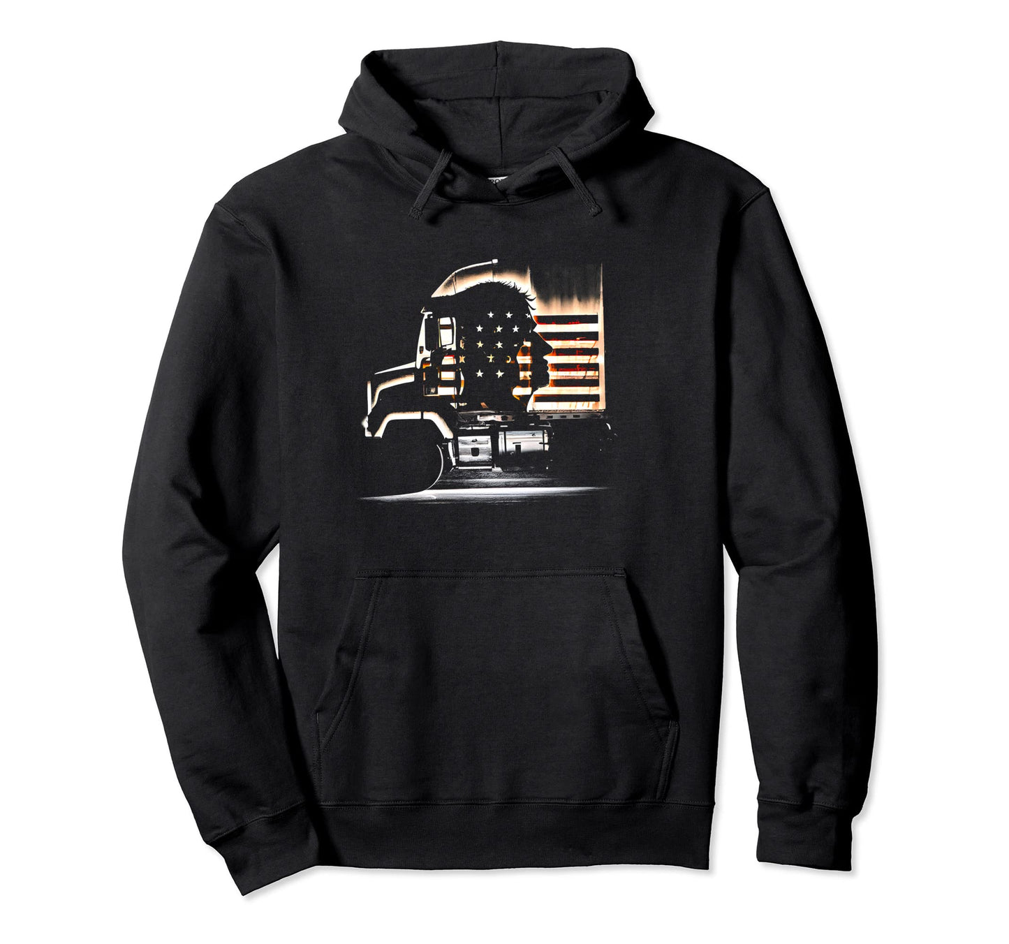 Funny Trucker American Big Rigs Hoodie - Streetwear Style for Adults - T-Shirt, Sweatshirt, Hoodie