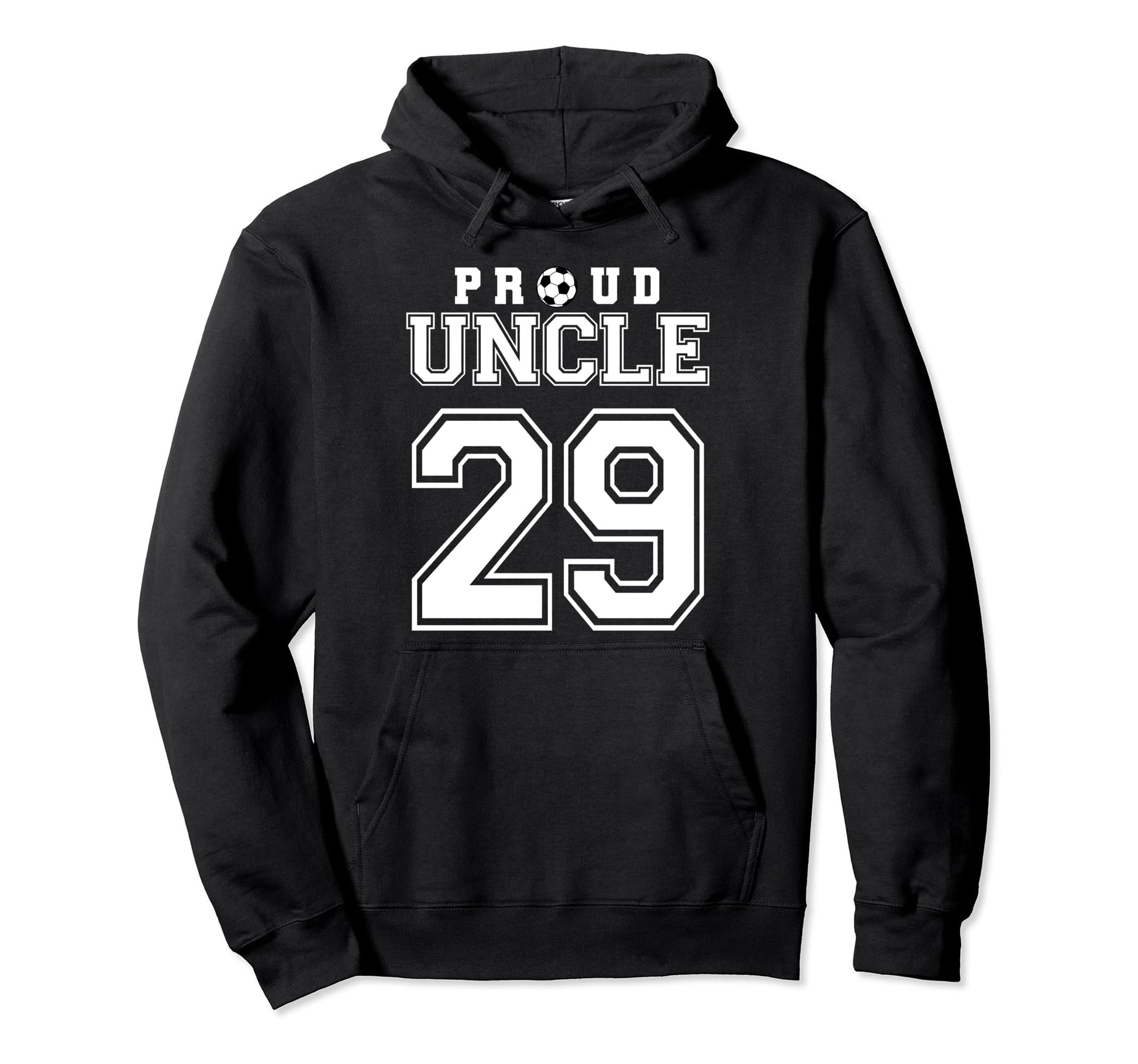 Number 29 Custom Proud Soccer Futbol Hoodie - Minimalist Print for Adults - T-Shirt, Sweatshirt, Hoodie