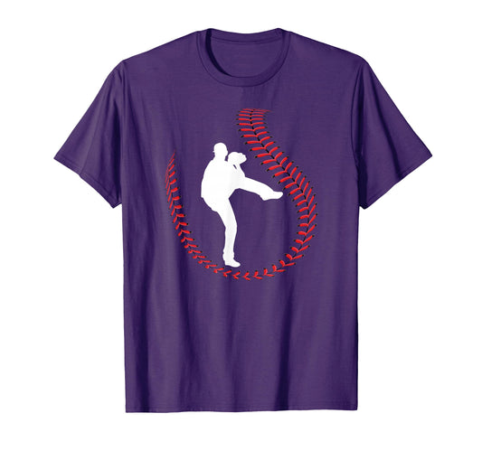 Baseball Pitcher Ball Stitch T-Shirt - Streetwear Style for Adults - T-Shirt, Sweatshirt, Hoodie