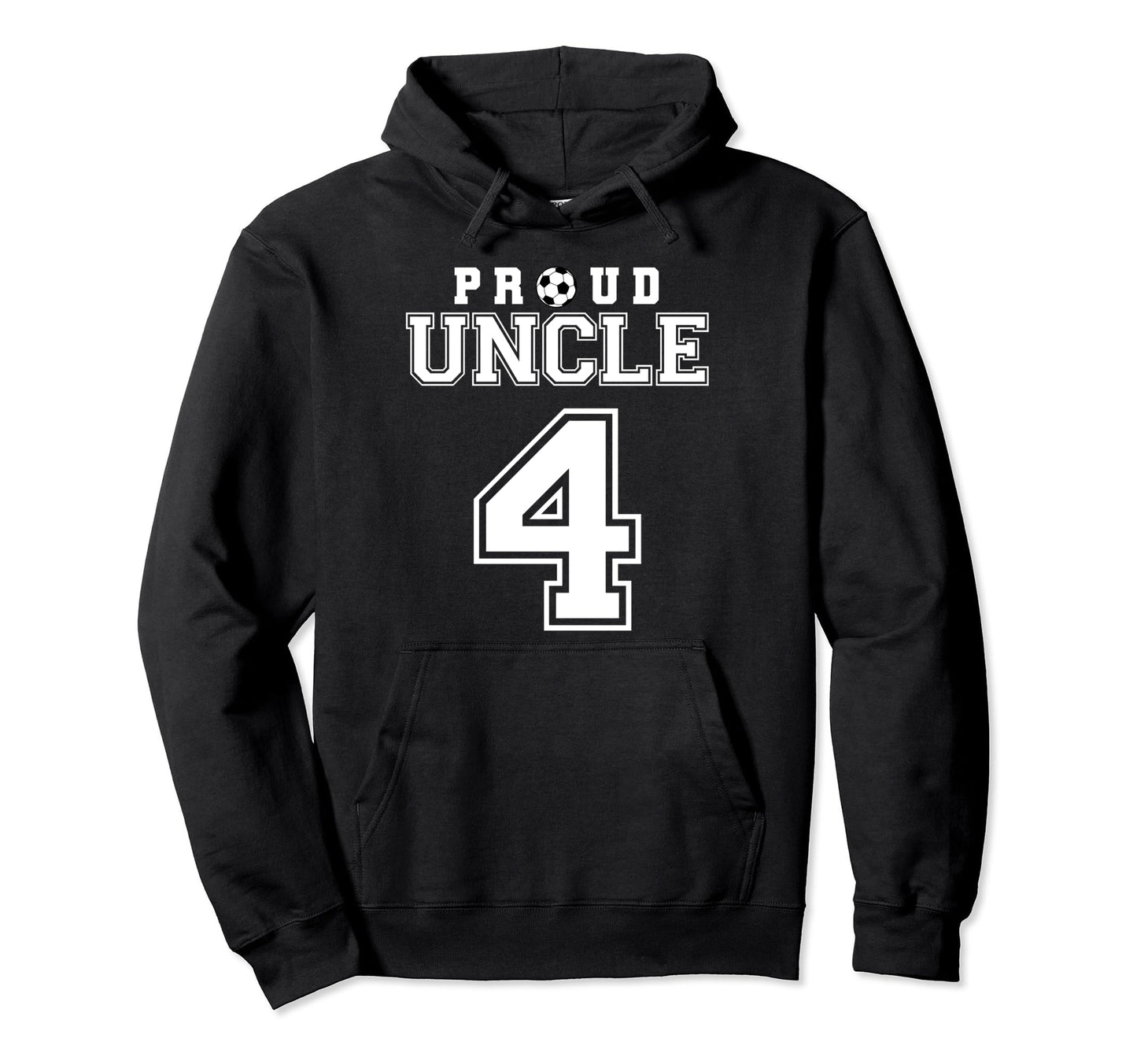Number 4 Custom Proud Soccer Futbol Hoodie - Aesthetic Graphic Men Women - T-Shirt, Sweatshirt, Hoodie