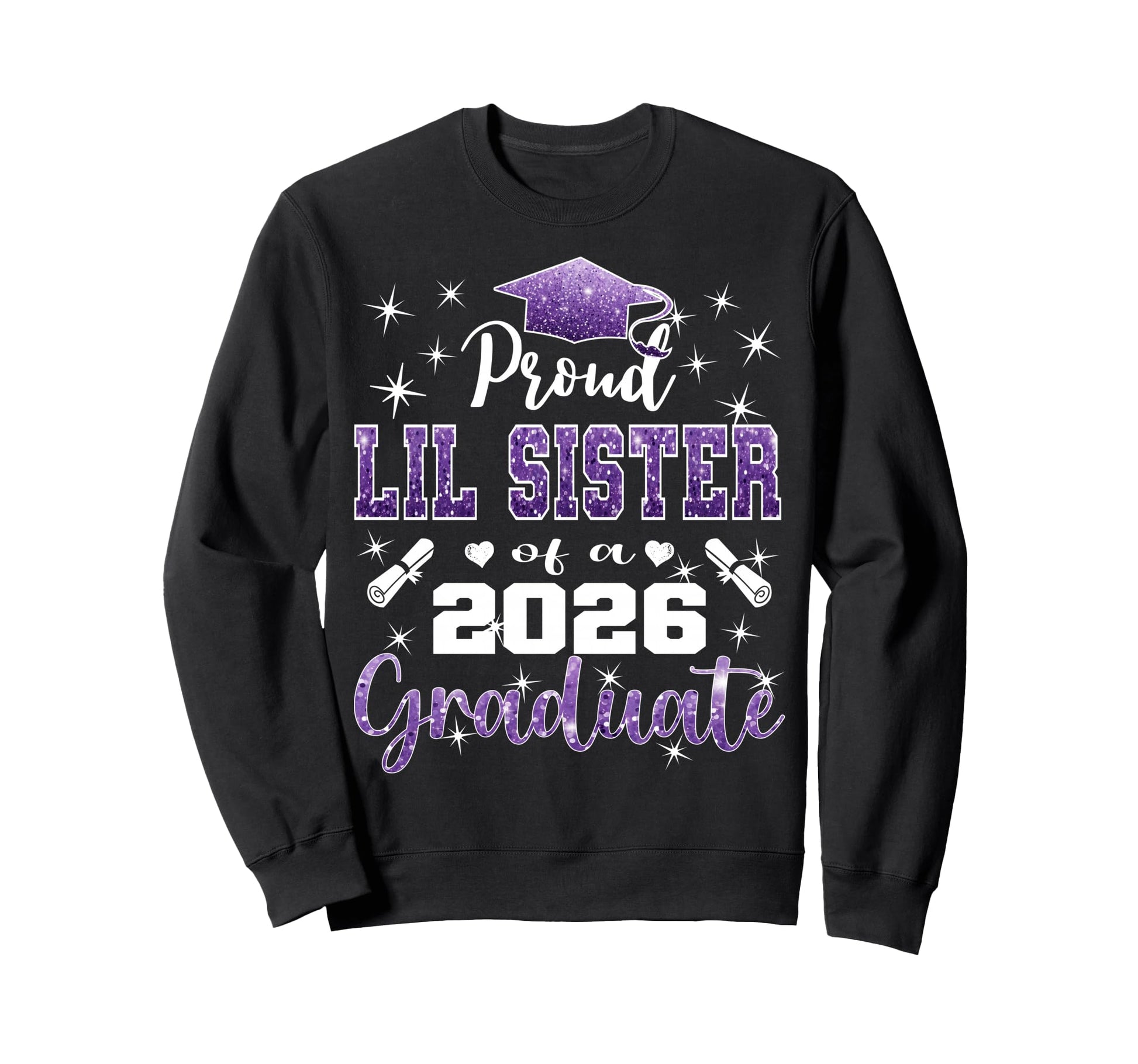 Super Proud Lil Sister 2026 Sweatshirt - Casual Everyday Wear for Adults - T-Shirt, Sweatshirt, Hoodie