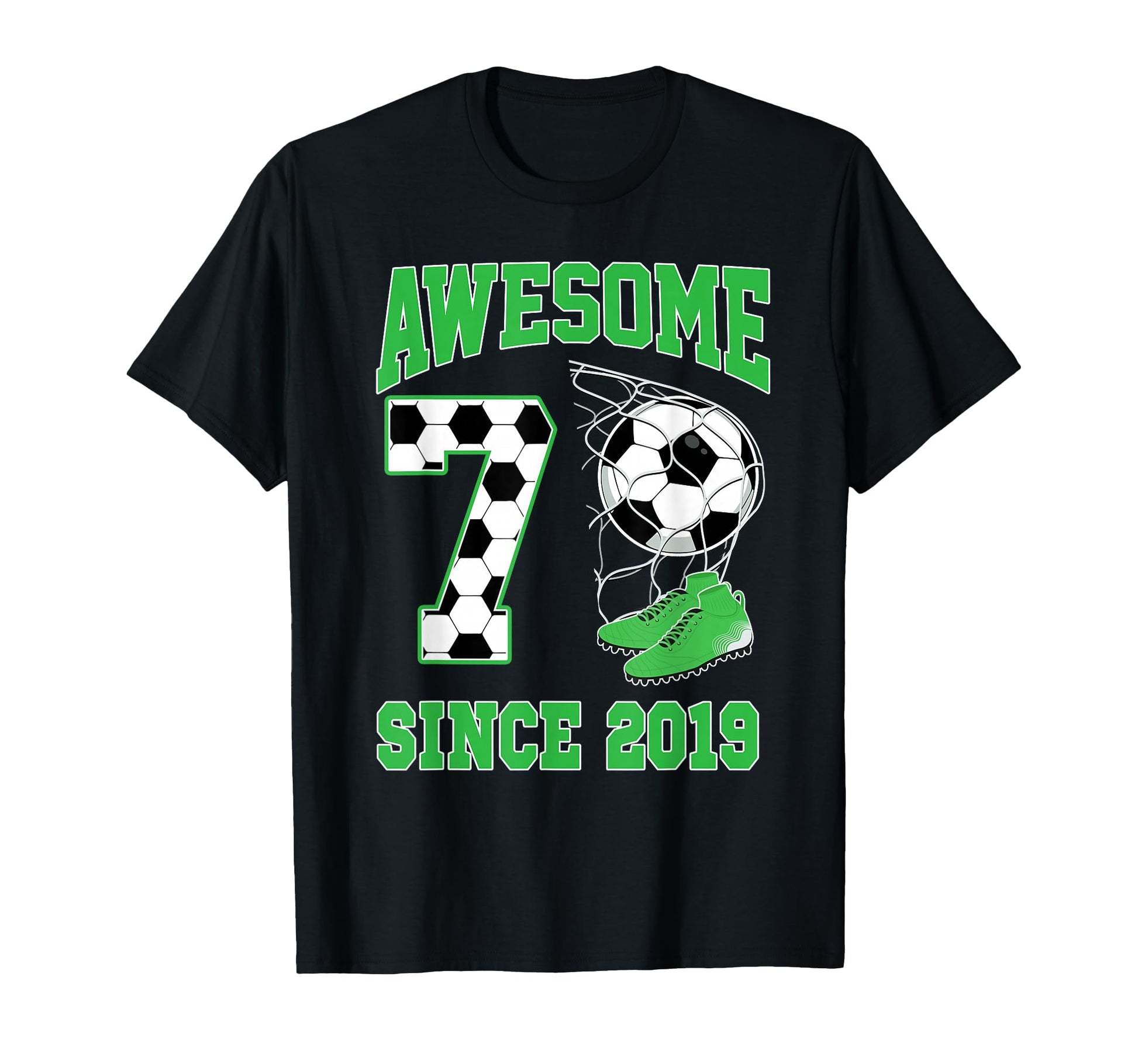 7 Year Old Awesome 7 Since 2019 T-Shirt - Aesthetic Graphic for Adults - T-Shirt, Sweatshirt, Hoodie